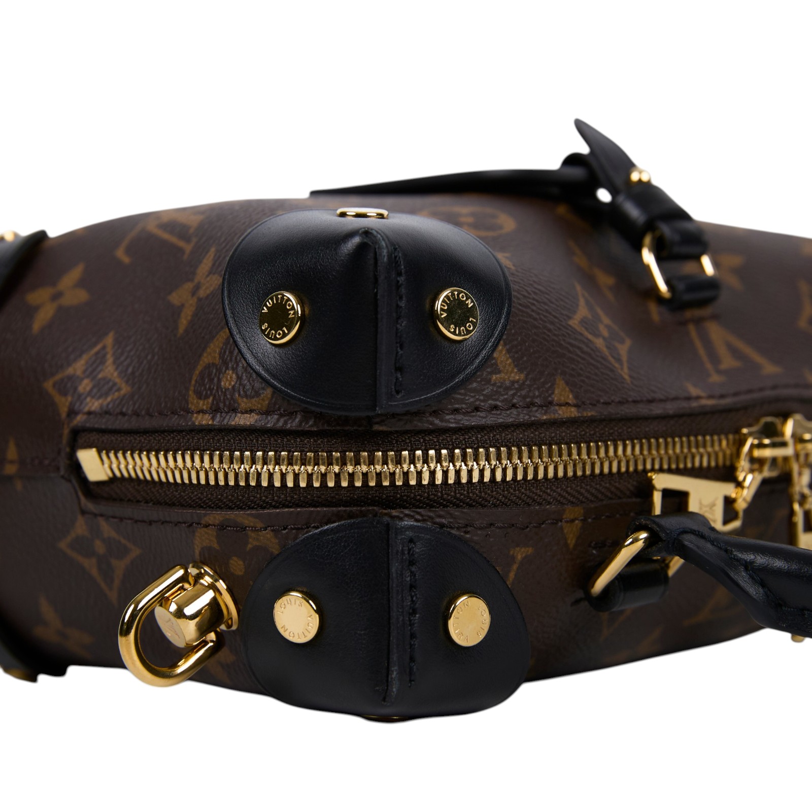 路易威登 LOUIS VUITTON Petite Malle Souple 經典帆布 拉鍊 手提 斜背包 M45571 晶片款  防塵袋