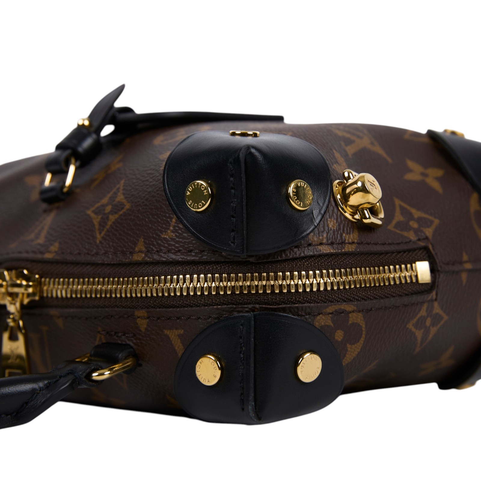 路易威登 LOUIS VUITTON Petite Malle Souple 經典帆布 拉鍊 手提 斜背包 M45571 晶片款  防塵袋