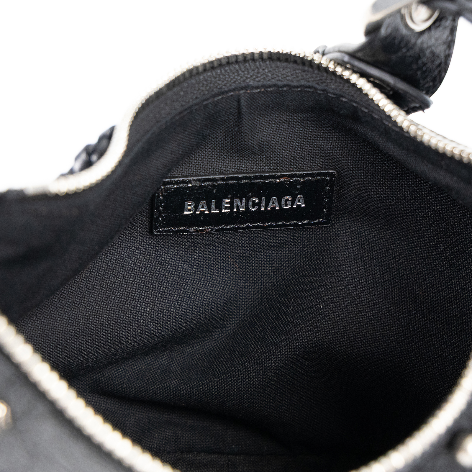巴黎世家 BALENCIAGA Le cagole XS 半月 可頌包 6713091VG9Y 黑鉚釘NEO CAGOLE 防塵袋/鏡子