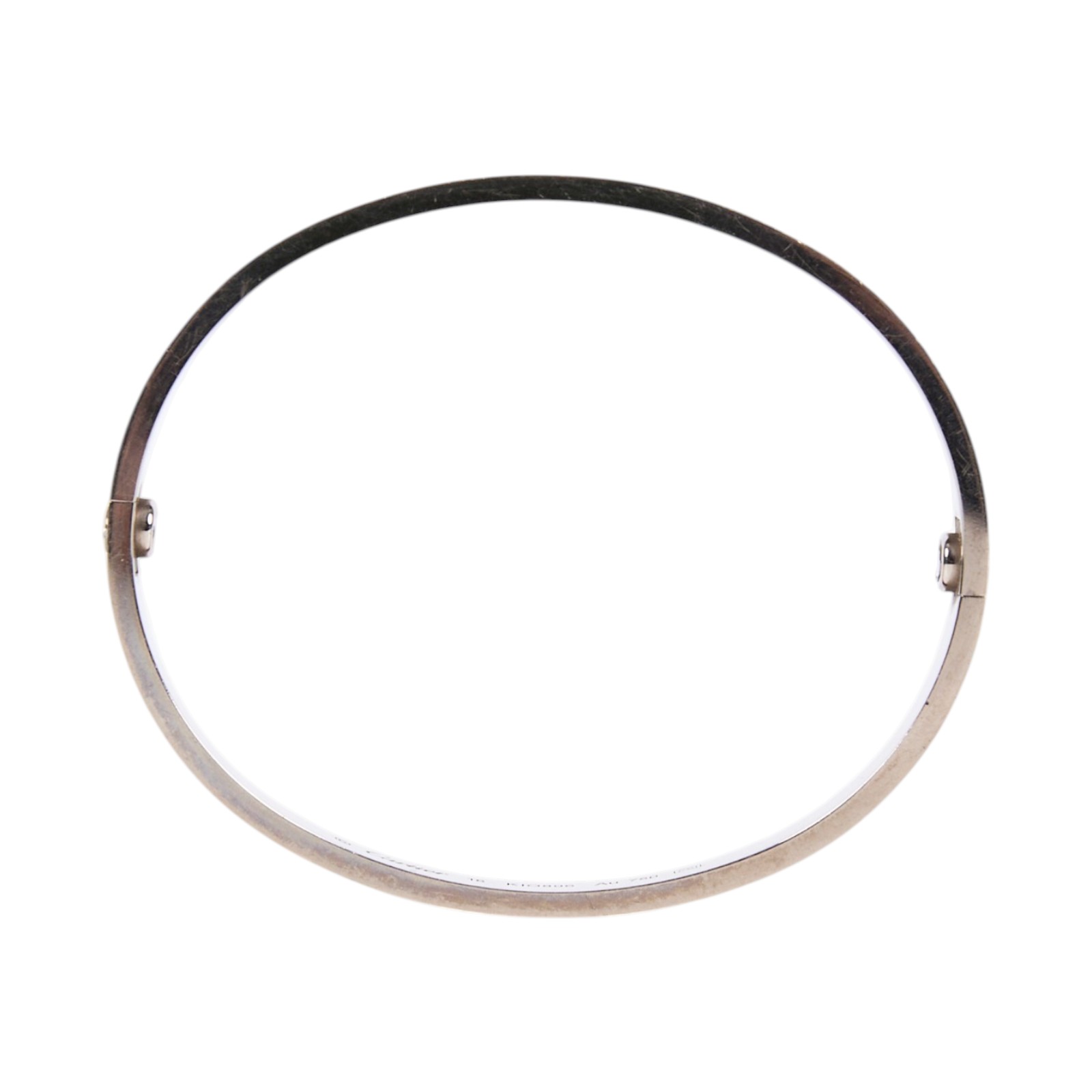 卡地亞 CARTIER LOVE手環 B6035418 WG LOVE 手環 #18 原廠盒子/購買證明影本/保證卡/工具