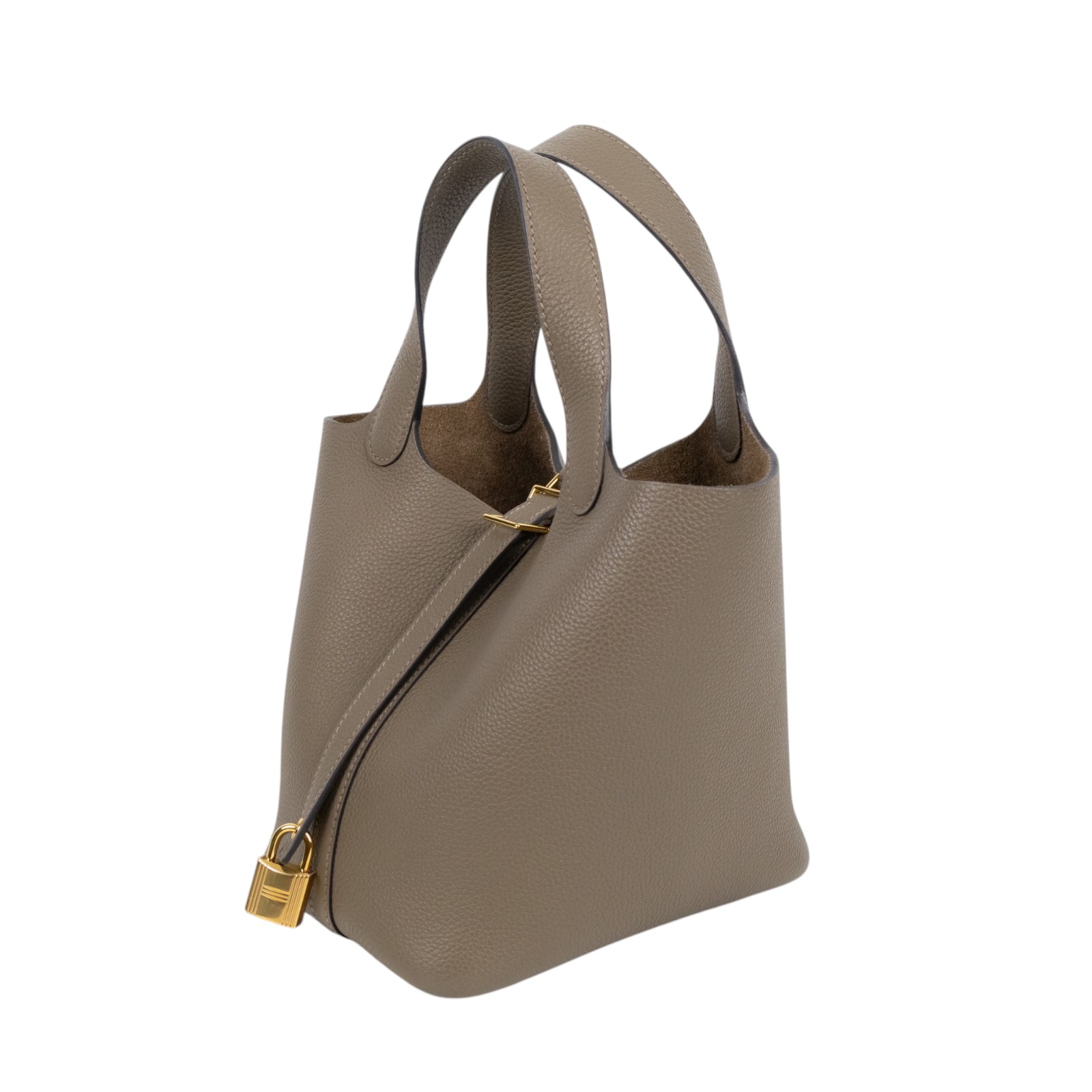 愛馬仕 Hermes Picotin Lock 18 菜籃子包 PT18 /色號M1 牛至色 PICOTIN 18 TC 原廠盒子/鎖組