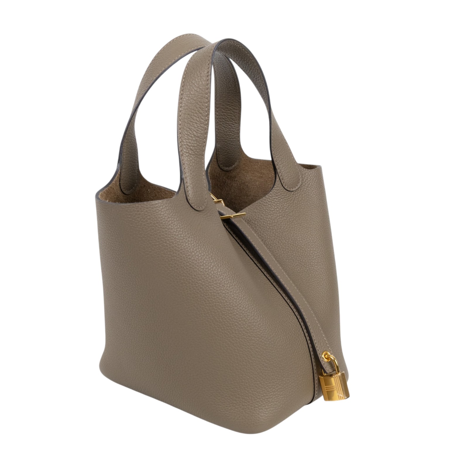 愛馬仕 Hermes Picotin Lock 18 菜籃子包 PT18 /色號M1 牛至色 PICOTIN 18 TC 原廠盒子/鎖組