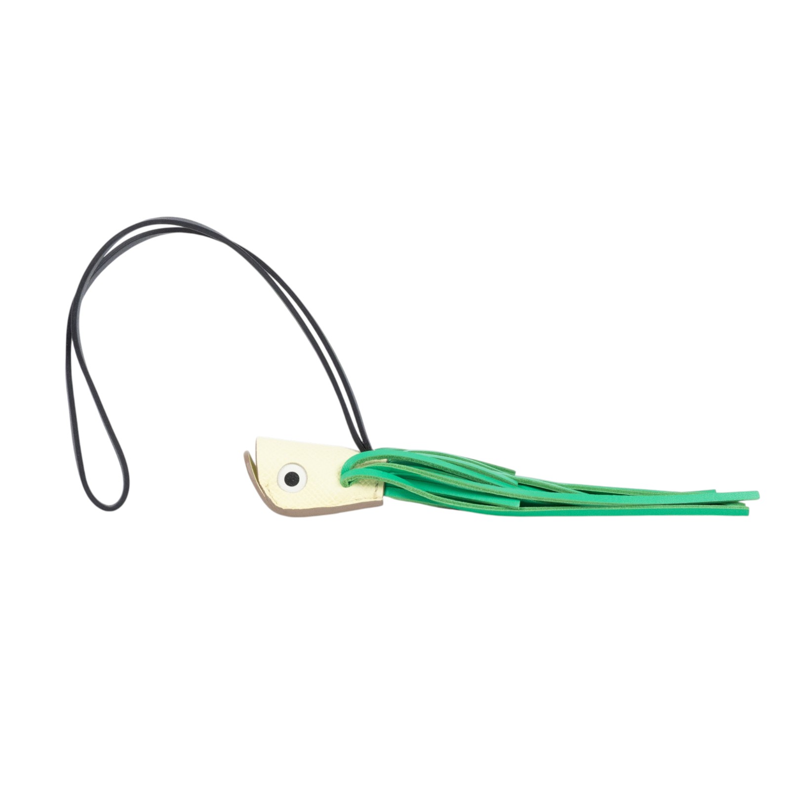 愛馬仕 Hermes Poisson 吊飾 米爾頓黃 仙人掌綠 H085002CAAF K刻 米黃綠魚頭吊飾 無附屬品