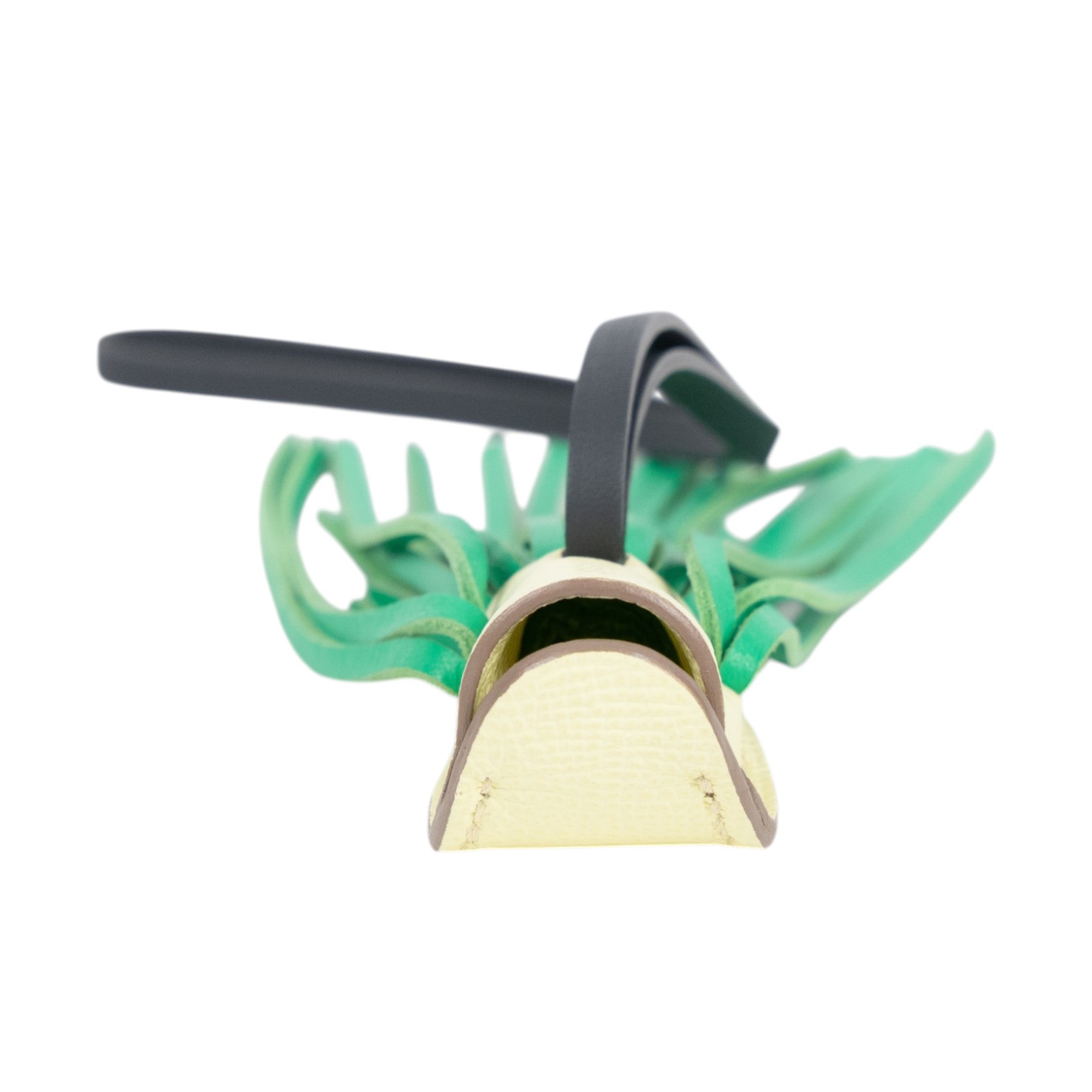 愛馬仕 Hermes Poisson 吊飾 米爾頓黃 仙人掌綠 H085002CAAF K刻 米黃綠魚頭吊飾 無附屬品