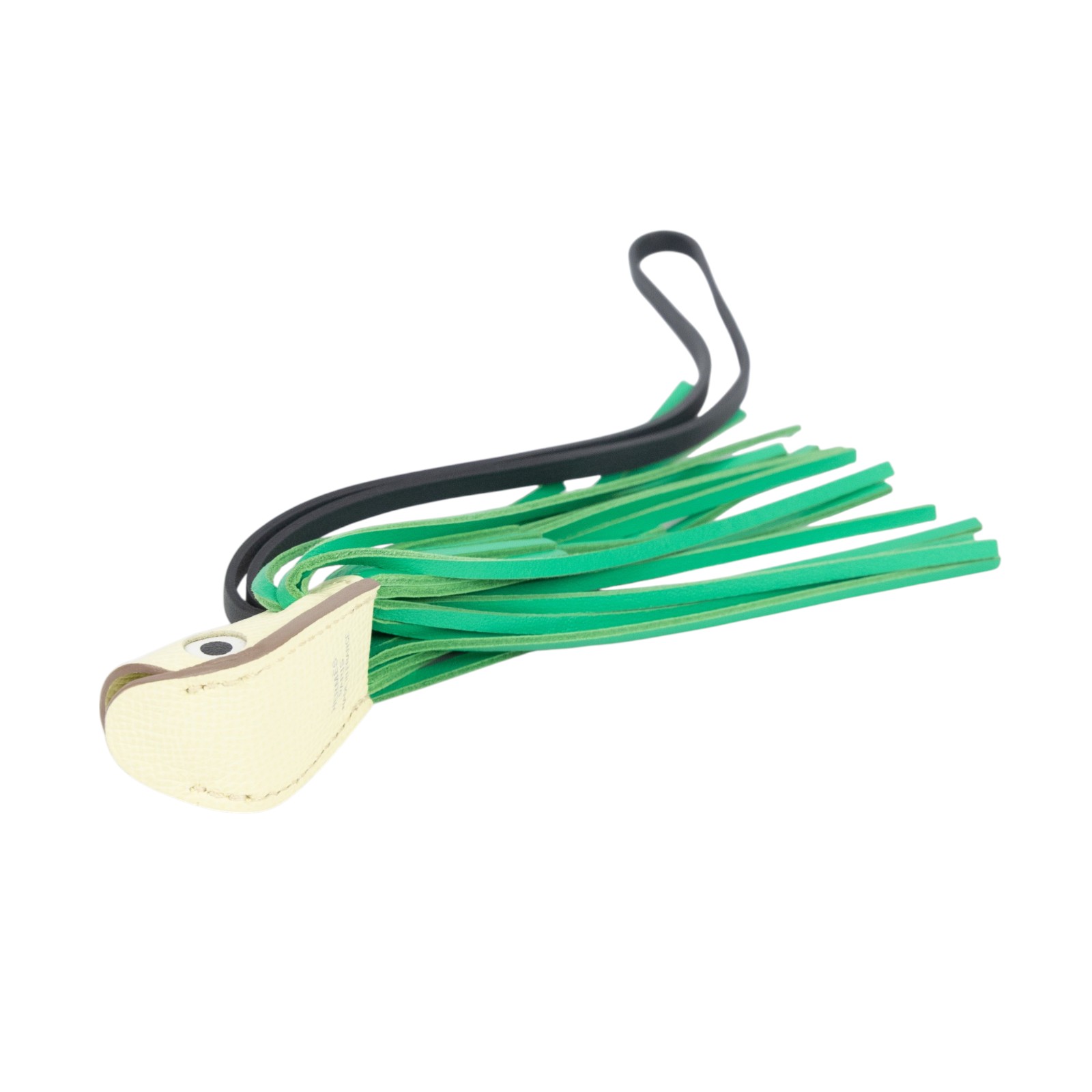 愛馬仕 Hermes Poisson 吊飾 米爾頓黃 仙人掌綠 H085002CAAF K刻 米黃綠魚頭吊飾 無附屬品