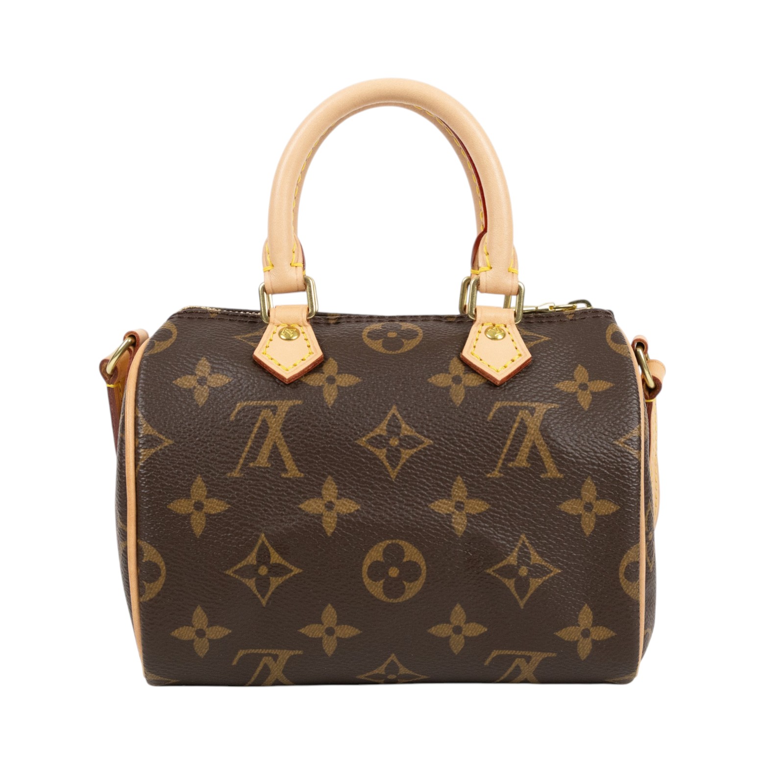 路易威登 LOUIS VUITTON Nano Speedy 經典帆布 手提 斜背 波士頓包 M61252  原廠盒子/防塵袋/購買證明影本