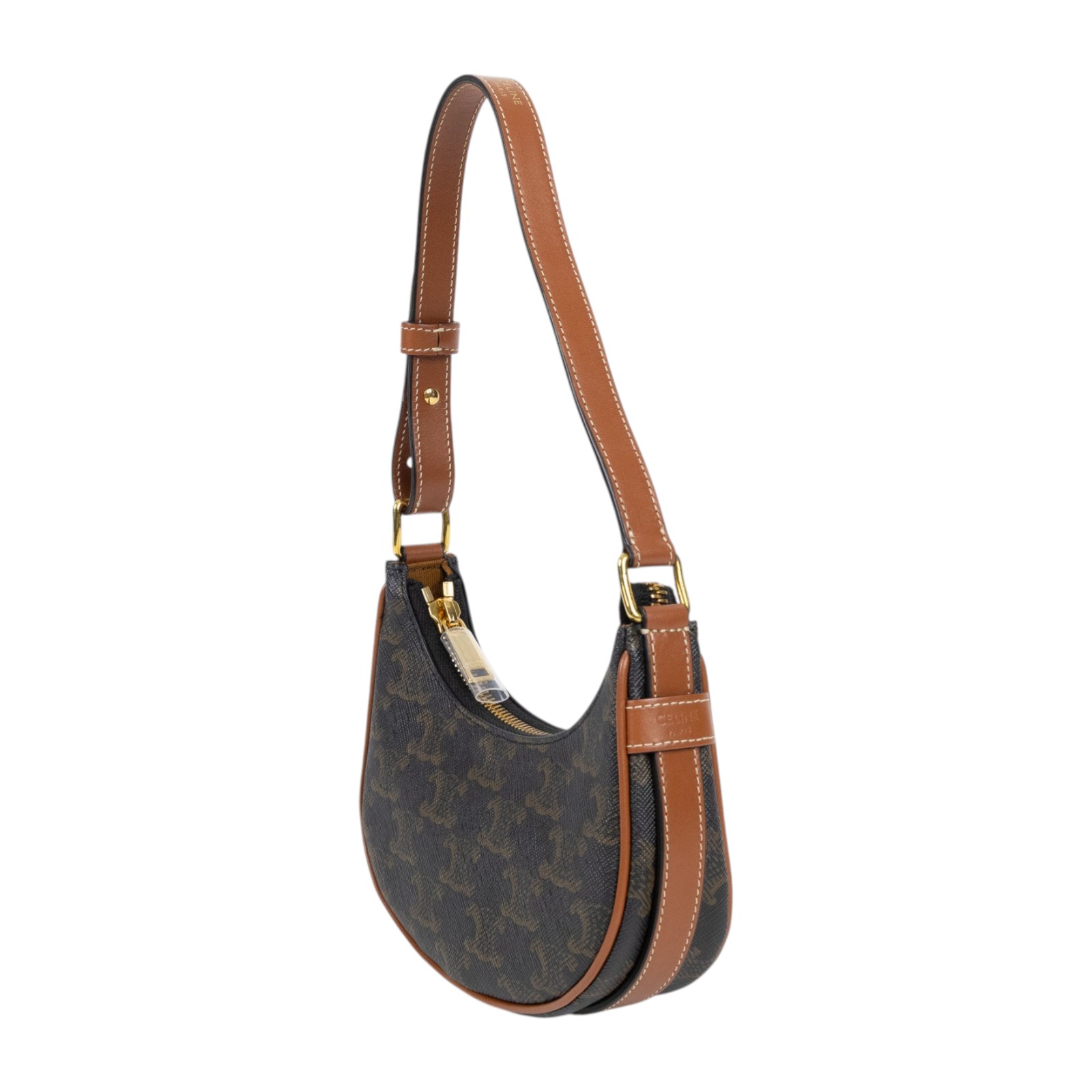 思琳 CELINE 平滑小牛皮 Ava 迷你型 肩背 手提包 10I602DS1 黑原花MINI AVA 原廠盒子/防塵袋