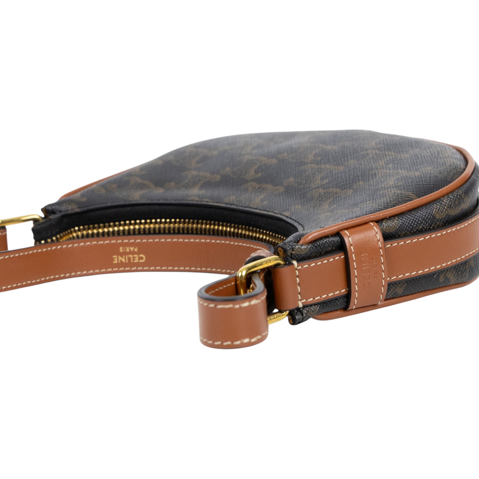 思琳 CELINE 平滑小牛皮 Ava 迷你型 肩背 手提包 10I602DS1 黑原花MINI AVA 原廠盒子/防塵袋