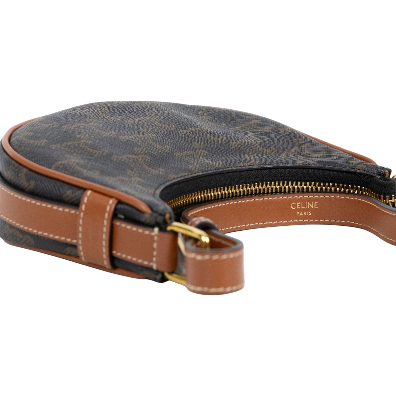 思琳 CELINE 平滑小牛皮 Ava 迷你型 肩背 手提包 10I602DS1 黑原花MINI AVA 原廠盒子/防塵袋