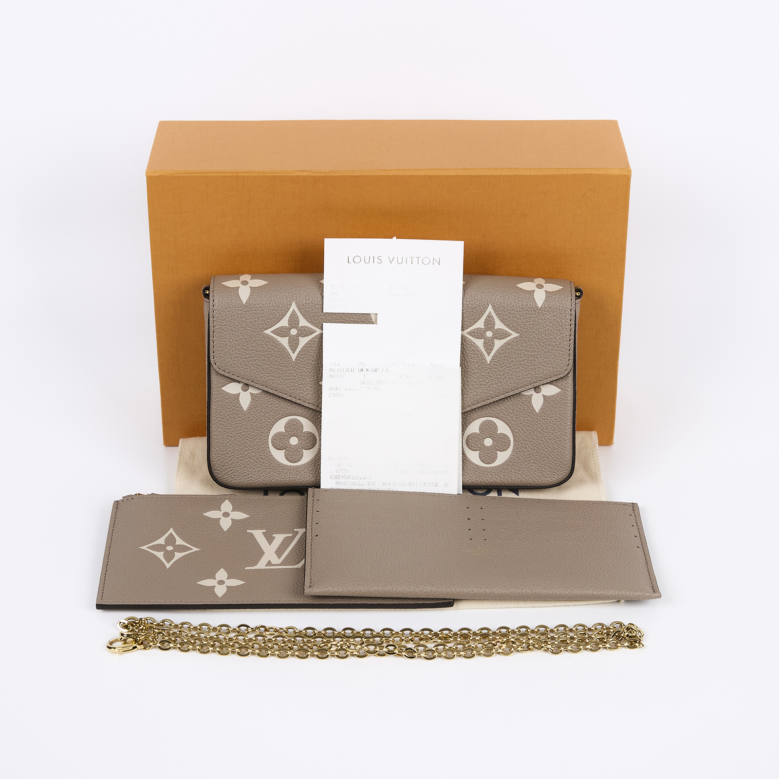路易威登 LOUIS VUITTON Félicie Pochette 斜背包 肩背包 WOC M69977 晶片款  原廠盒子/防塵袋/購買證明