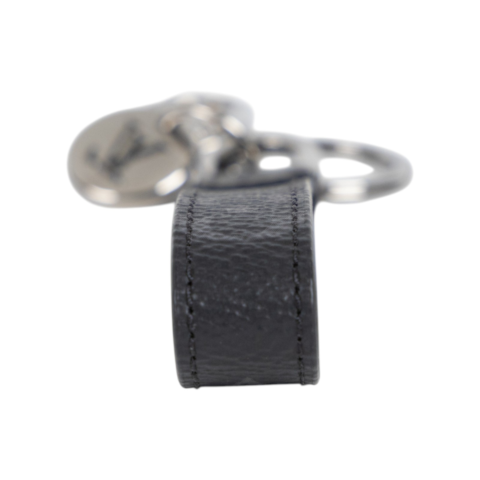 路易威登 LOUIS VUITTON Dragonne 手袋吊飾兼鑰匙扣 M61950 黑原花鑰匙扣 防塵袋/原廠盒子