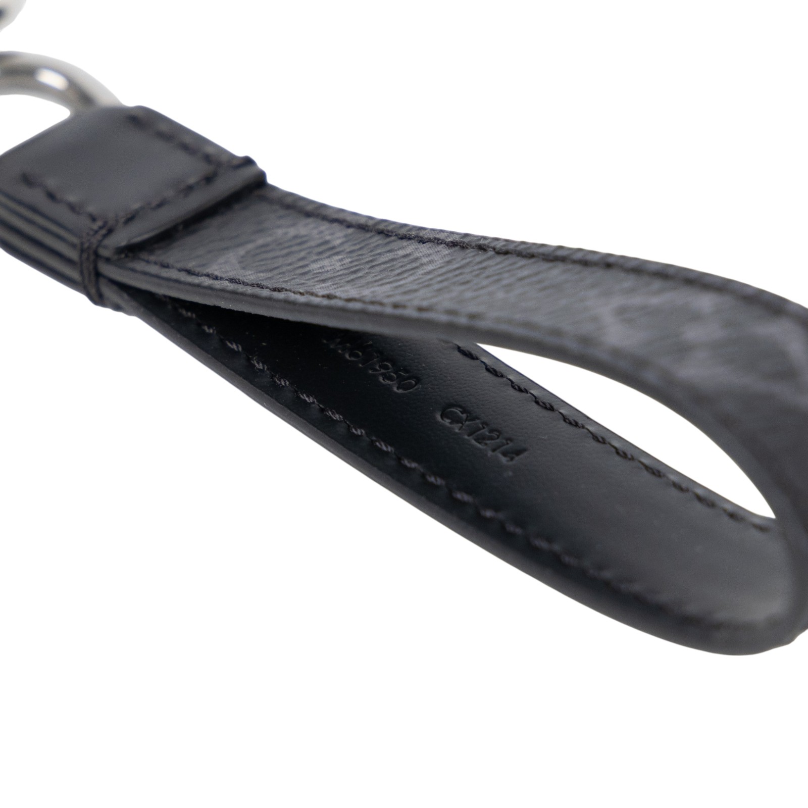 路易威登 LOUIS VUITTON Dragonne 手袋吊飾兼鑰匙扣 M61950 黑原花鑰匙扣 防塵袋/原廠盒子