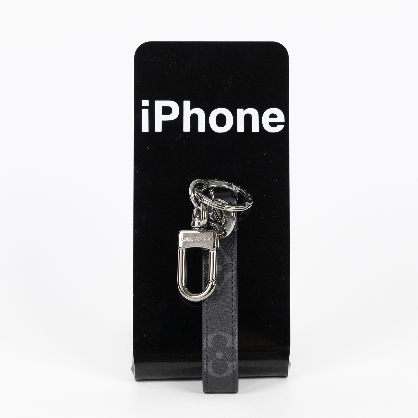 路易威登 LOUIS VUITTON Dragonne 手袋吊飾兼鑰匙扣 M61950 黑原花鑰匙扣 防塵袋/原廠盒子