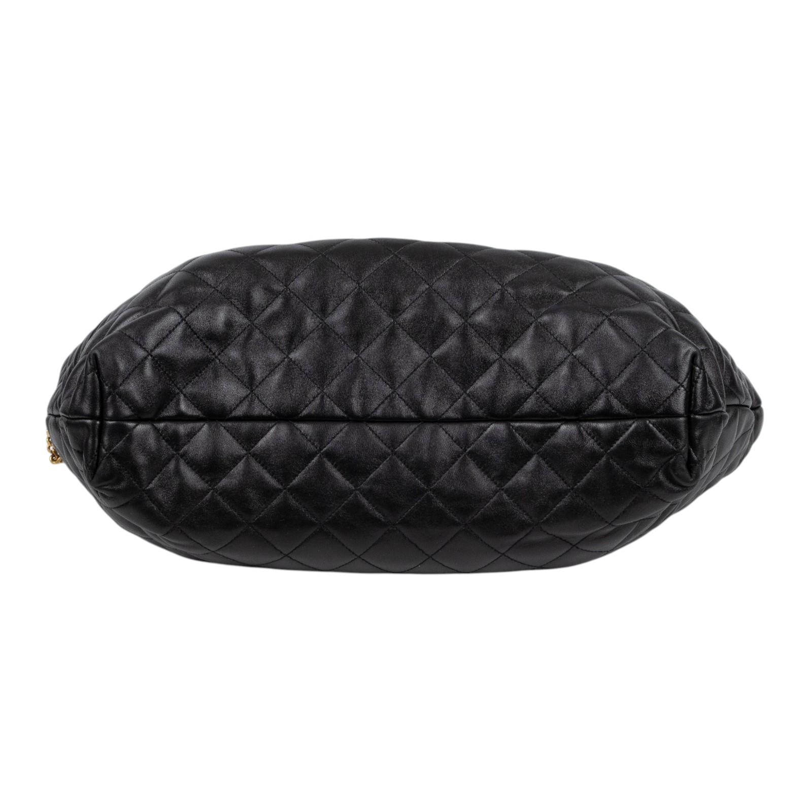 聖羅蘭 YSL SAINT LAURENT Icare 绗缝羊皮 購物袋 加大型 金色五金 698651AAANG ICARE 黑金HOBO購物袋 防塵袋/內袋