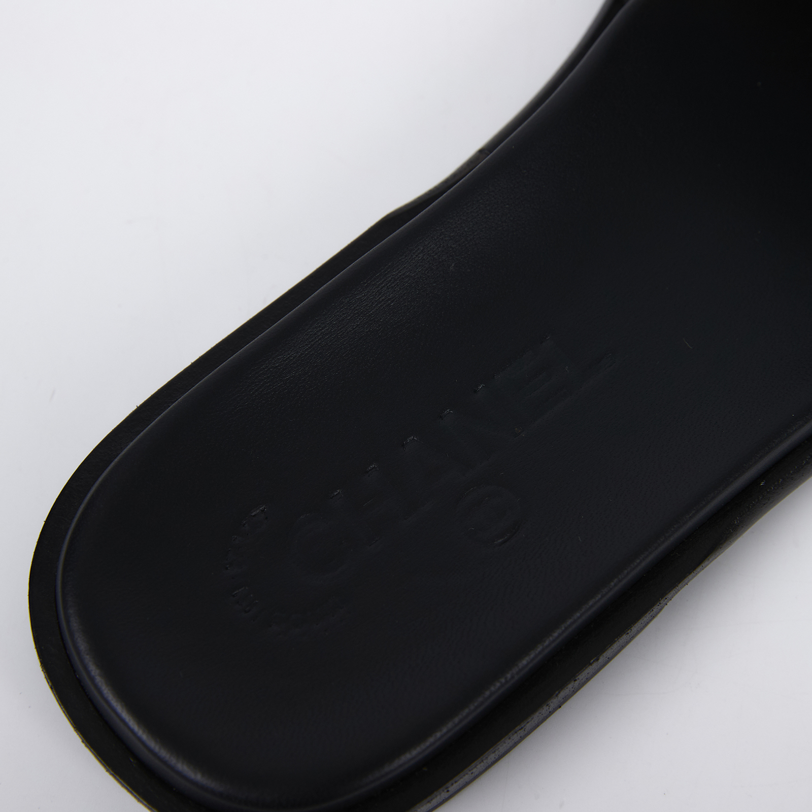 香奈兒 CHANEL CC LOGO 漆皮 拖鞋 涼鞋 G32808_37 黑漆皮拖鞋#37 原廠盒子/防塵袋