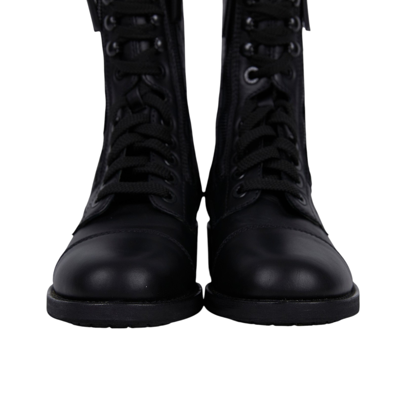 香奈兒 CHANEL CC LOGO 長靴 靴子 鞋子 G28636_365 黑菱格短靴#36.5 原廠盒子/防塵袋