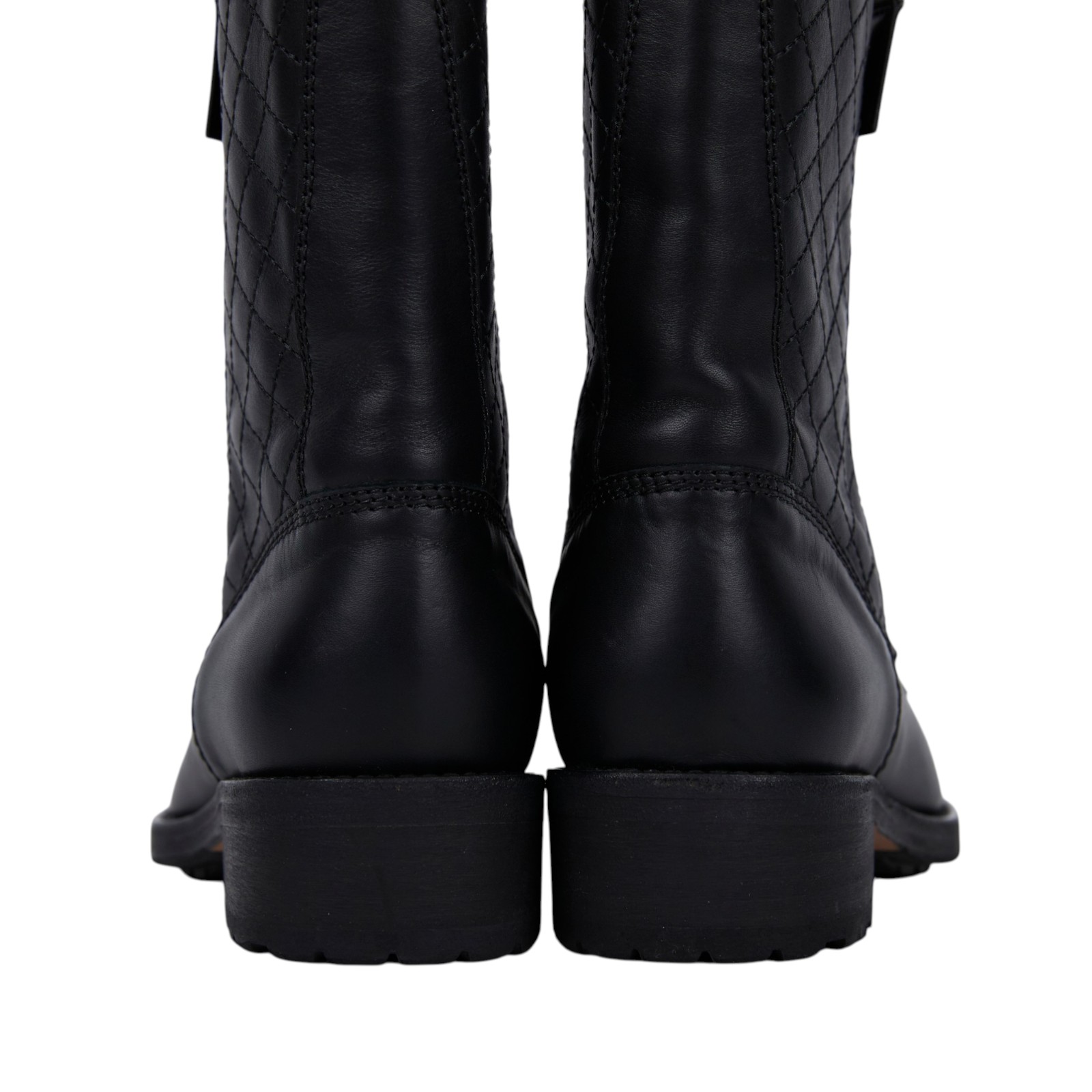 香奈兒 CHANEL CC LOGO 長靴 靴子 鞋子 G28636_365 黑菱格短靴#36.5 原廠盒子/防塵袋