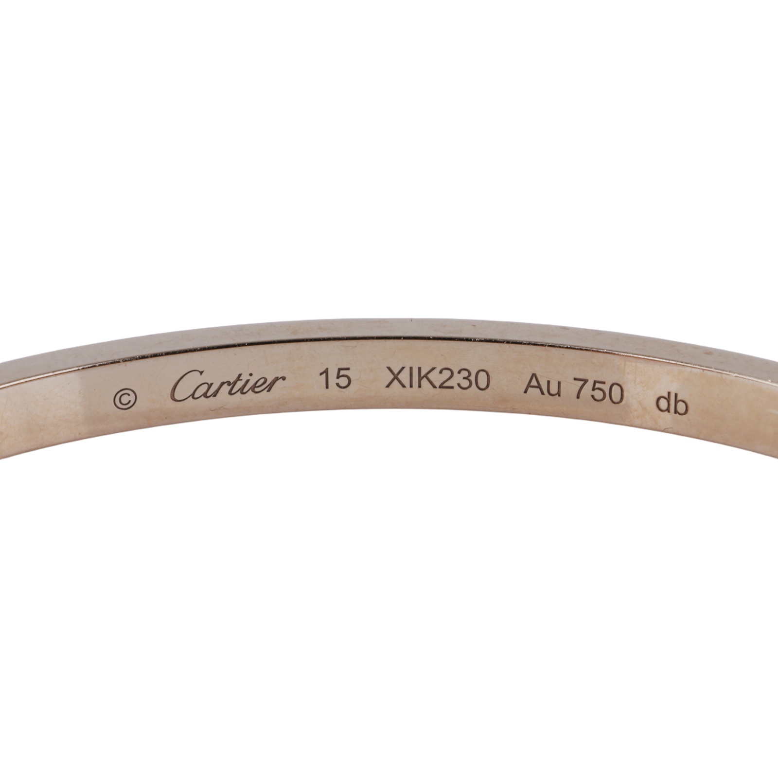 卡地亞 CARTIER Love 手環 經典款 6顆鑽石 B6047615 RG 6P LOVE手環 細版#15 原廠盒子2/保證卡/購買證明/螺絲起子