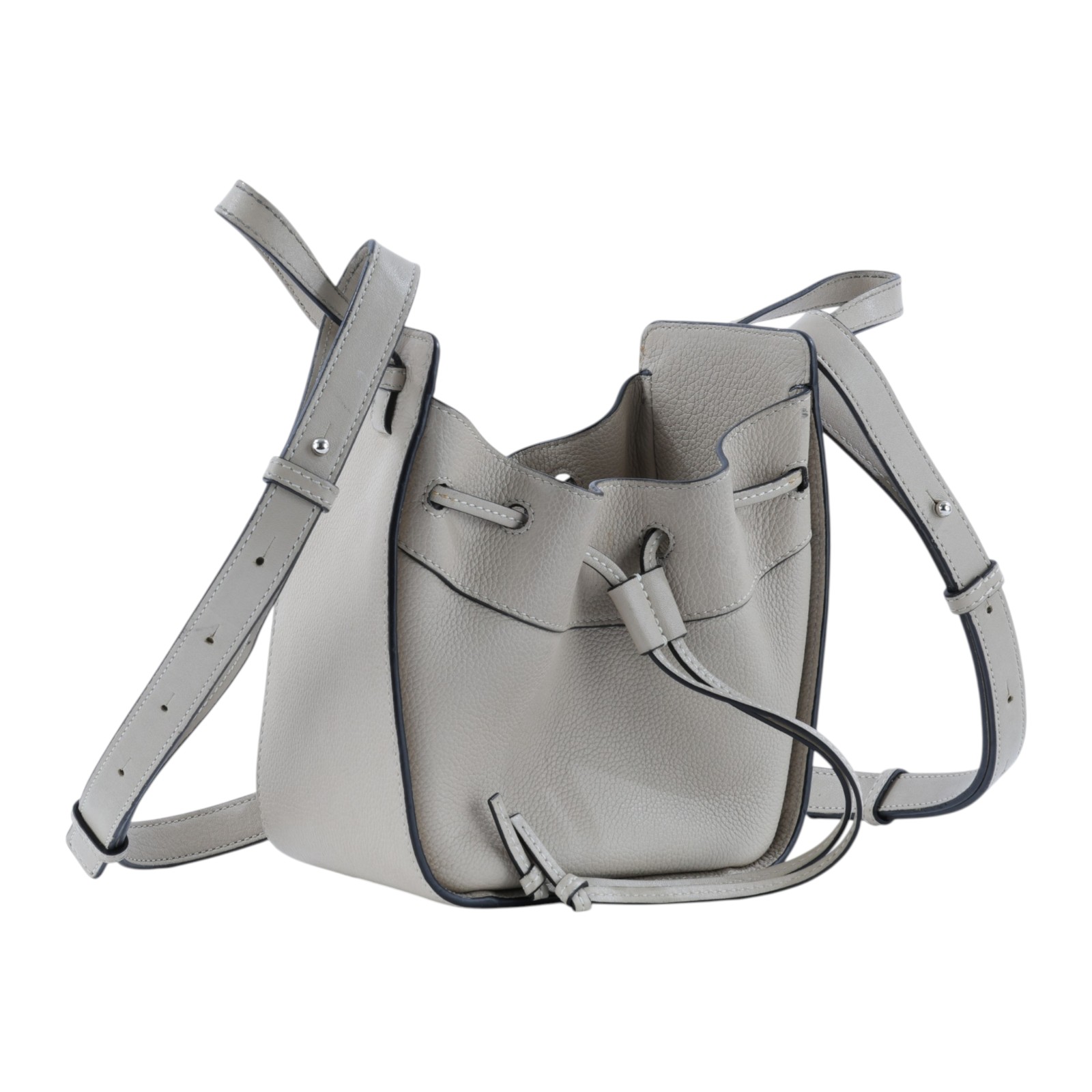 羅意威 LOEWE Mini Hammock drawstring 迷你 小牛皮 肩背 吊床包 A538V07X15 沙色hammock MINI 背帶