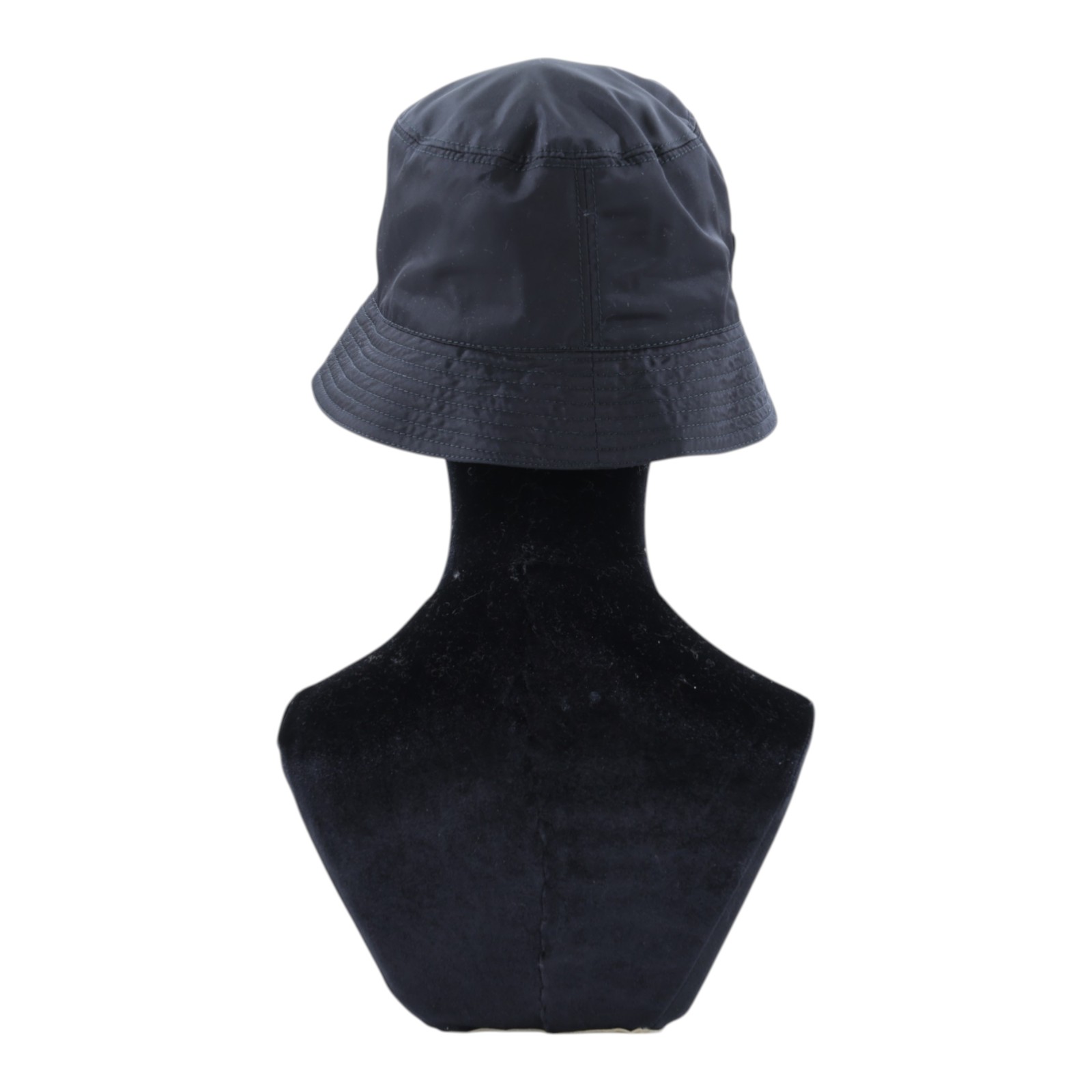 普拉達 PRADA Re-Nylon 漁夫帽 1HC137_2DMI_M 黑鐵牌漁夫帽#M 防塵袋