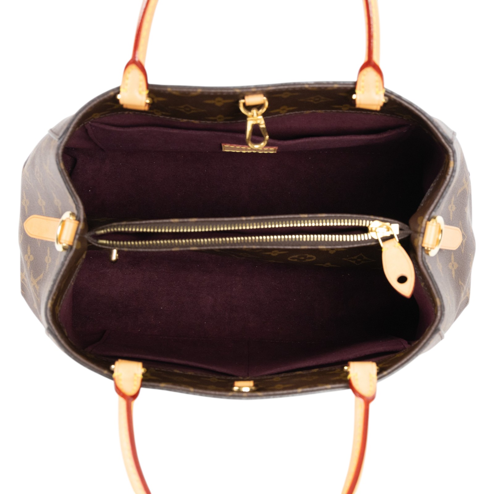 路易威登 LOUIS VUITTON Montaigne MM 經典帆布 三層手提 斜背包 M41056 原花Montaigne MM 背帶/鎖組