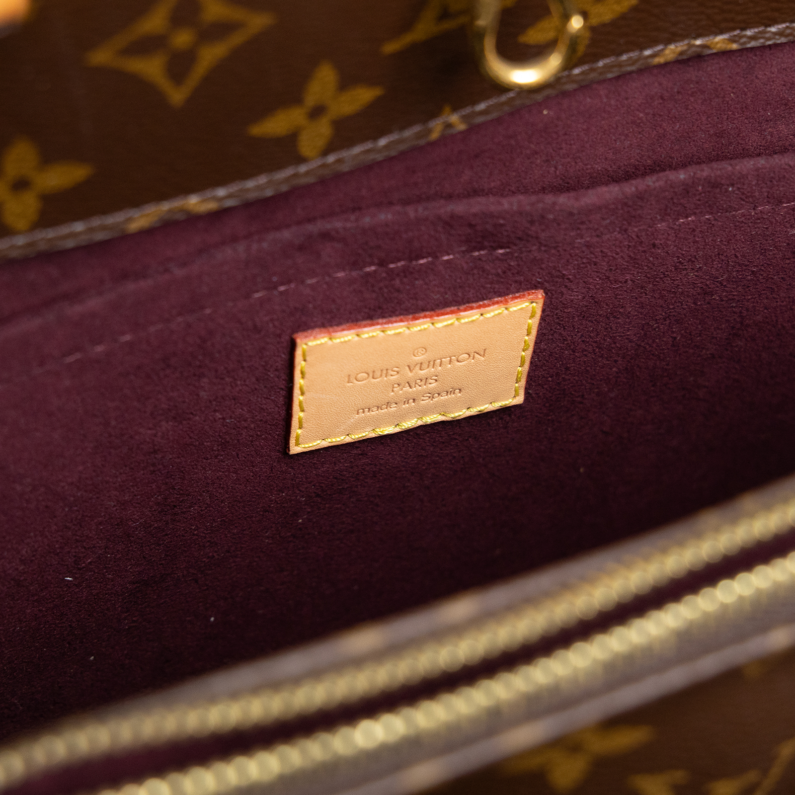 路易威登 LOUIS VUITTON Montaigne MM 經典帆布 三層手提 斜背包 M41056 原花Montaigne MM 背帶/鎖組