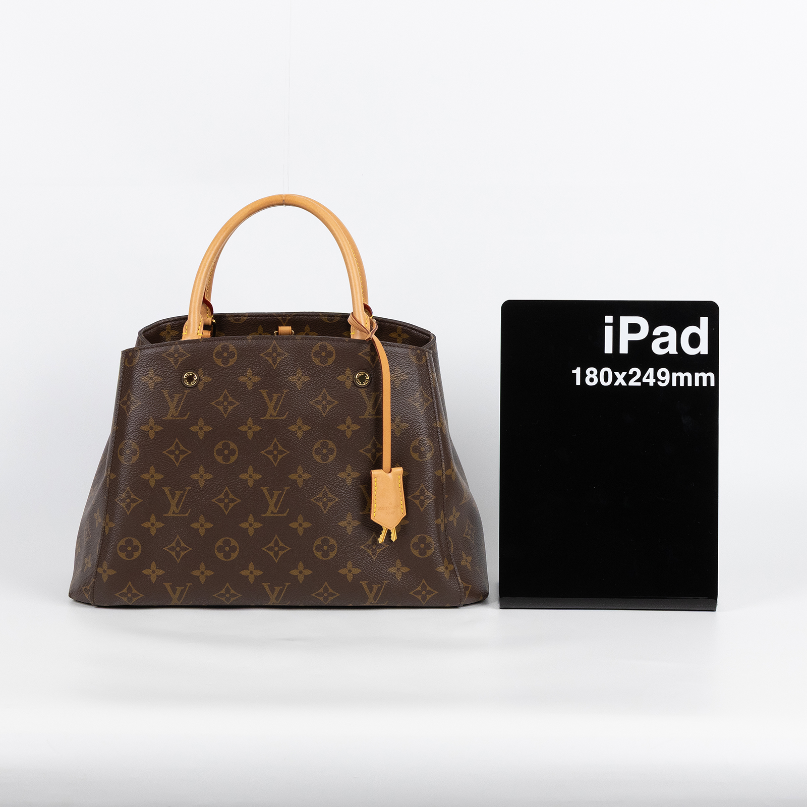 路易威登 LOUIS VUITTON Montaigne MM 經典帆布 三層手提 斜背包 M41056 原花Montaigne MM 背帶/鎖組