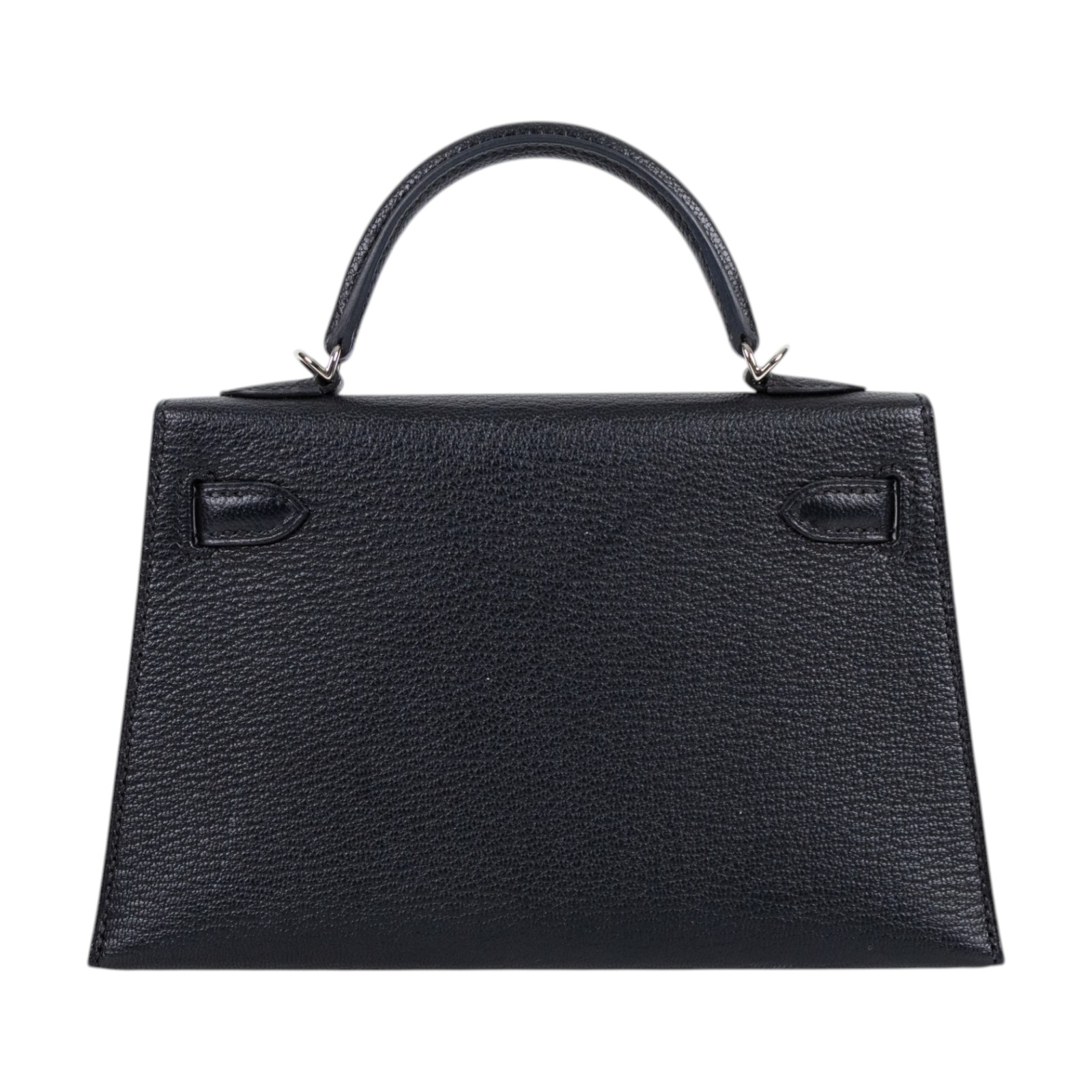 愛馬仕 Hermes Kelly Bag 凱莉包 mini II 銀色五金 黑色 深藍 H547404CZ00 /W TI 178 DY  原廠盒子/防塵袋/背帶