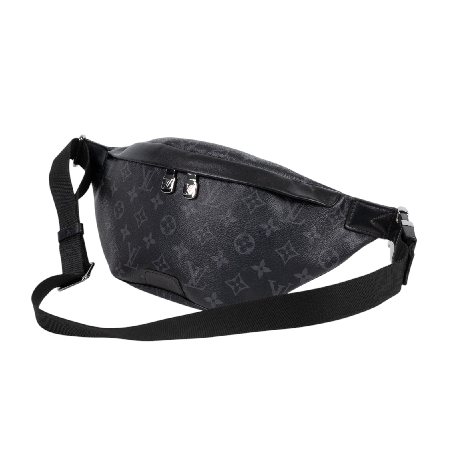 路易威登 LOUIS VUITTON Discovery PM 腰包 Eclipse 黑色 M46035 黑原花腰包 無附屬品