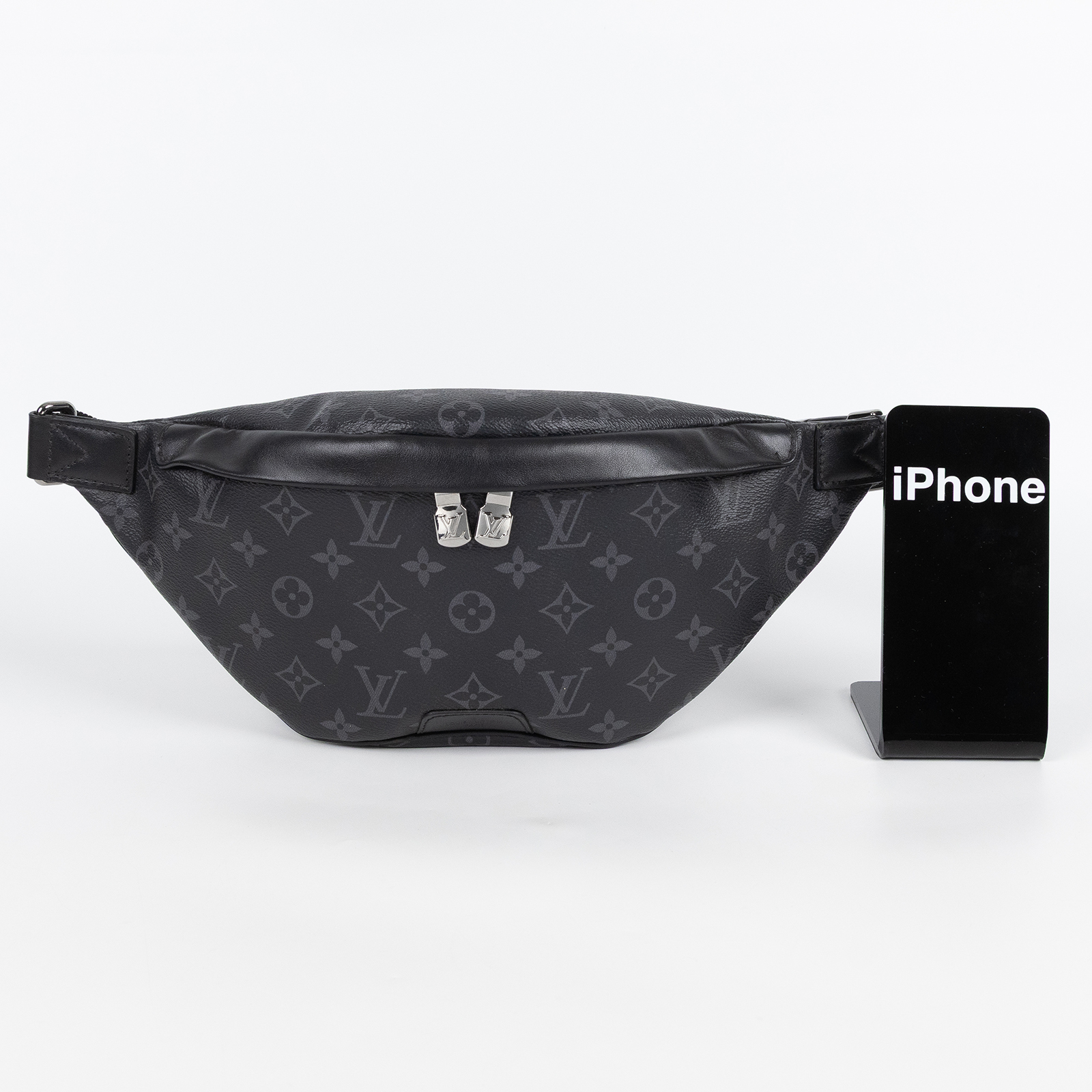 路易威登 LOUIS VUITTON Discovery PM 腰包 Eclipse 黑色 M46035 黑原花腰包 無附屬品