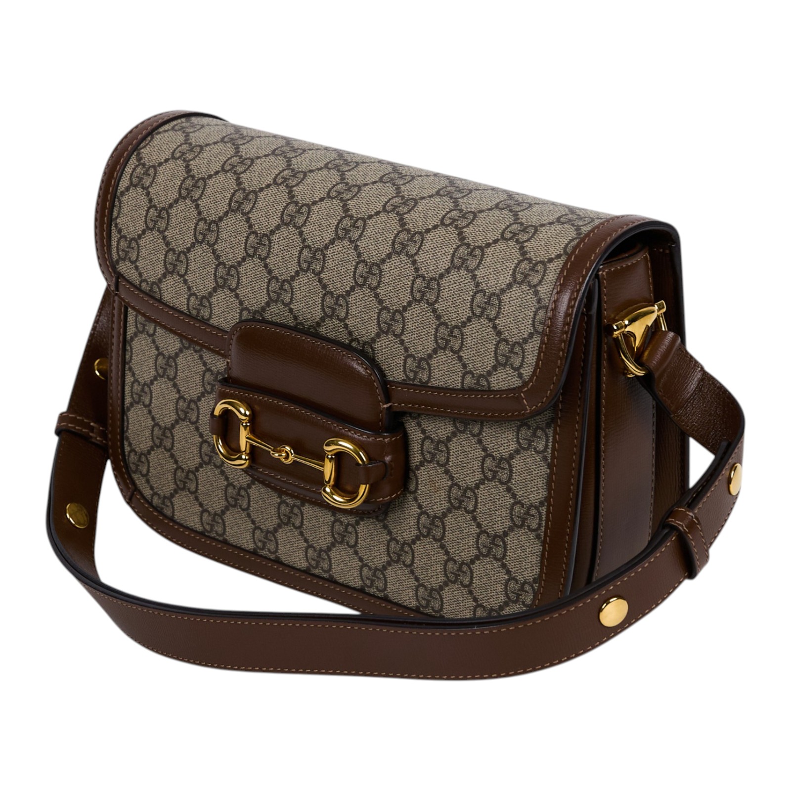 古馳 GUCCI 1955 馬銜扣 肩揹袋 602204 92TCG 棕GG紋1955馬鞍包 無附屬品