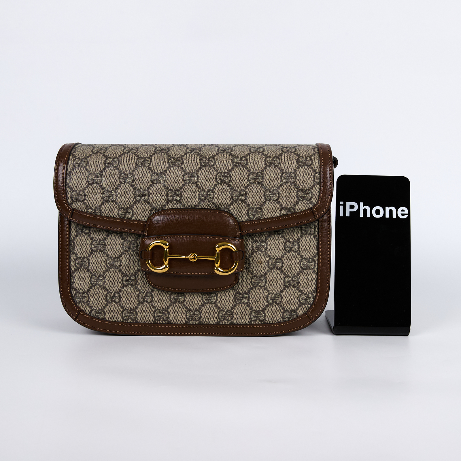 古馳 GUCCI 1955 馬銜扣 肩揹袋 602204 92TCG 棕GG紋1955馬鞍包 無附屬品