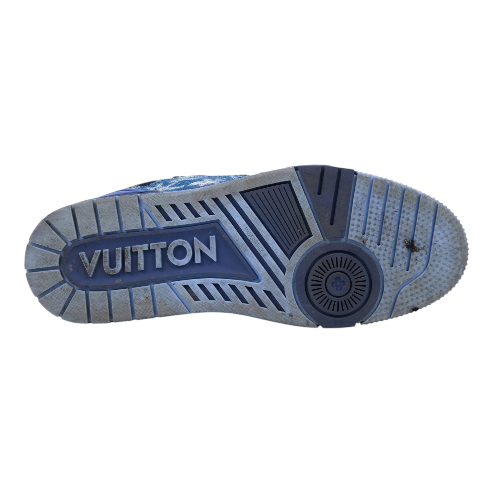 路易威登 LOUIS VUITTON LV Trainer 運動鞋 丹寧 1AC4YS 牛仔TRAINER#7.5 原廠盒子/防塵袋