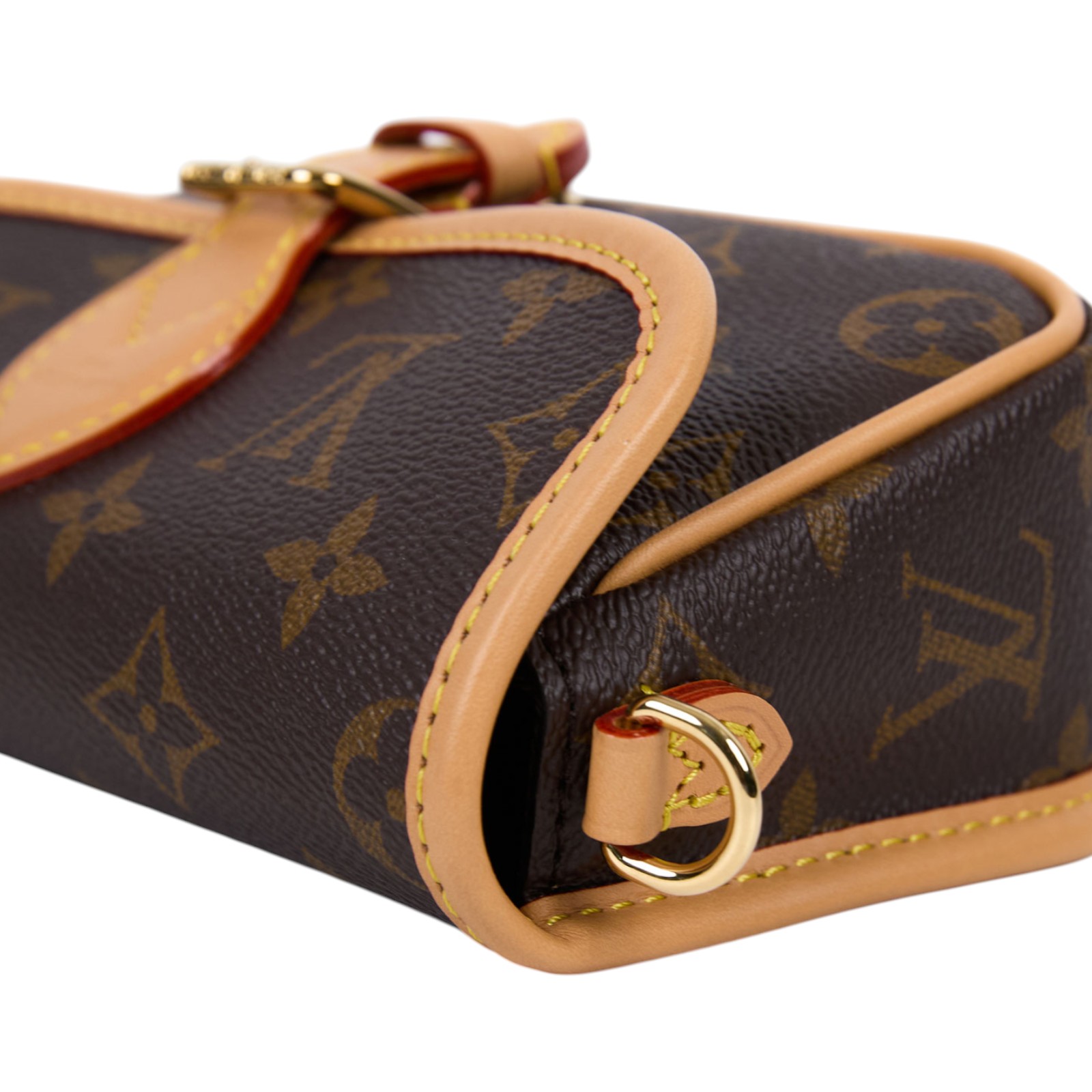 路易威登 LOUIS VUITTON Nano Diane 腋下包法棍 單肩背包 經典帆布 M83298 晶片款  原廠盒子/防塵袋/背帶2