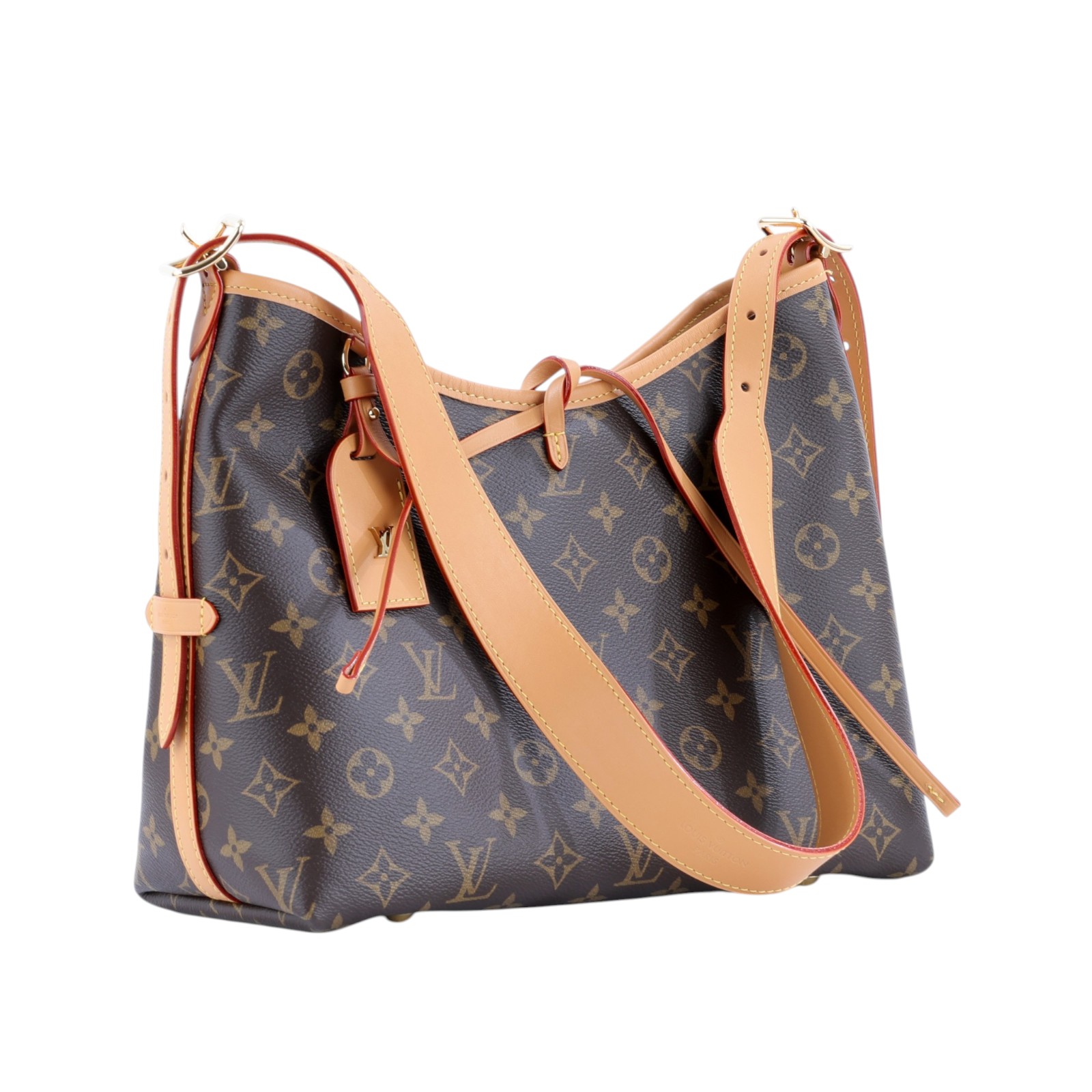 路易威登 LOUIS VUITTON CarryAll PM 原花 肩背包 M46203 晶片款 原花CARRYALL PM 原廠盒子/防塵袋/內袋
