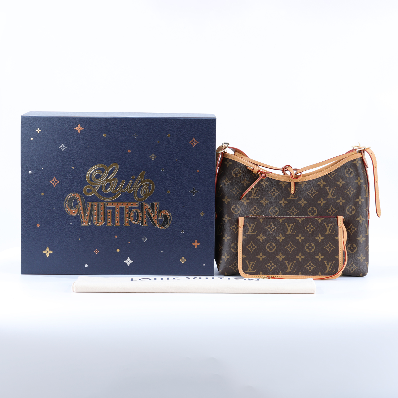 路易威登 LOUIS VUITTON CarryAll PM 原花 肩背包 M46203 晶片款 原花CARRYALL PM 原廠盒子/防塵袋/內袋