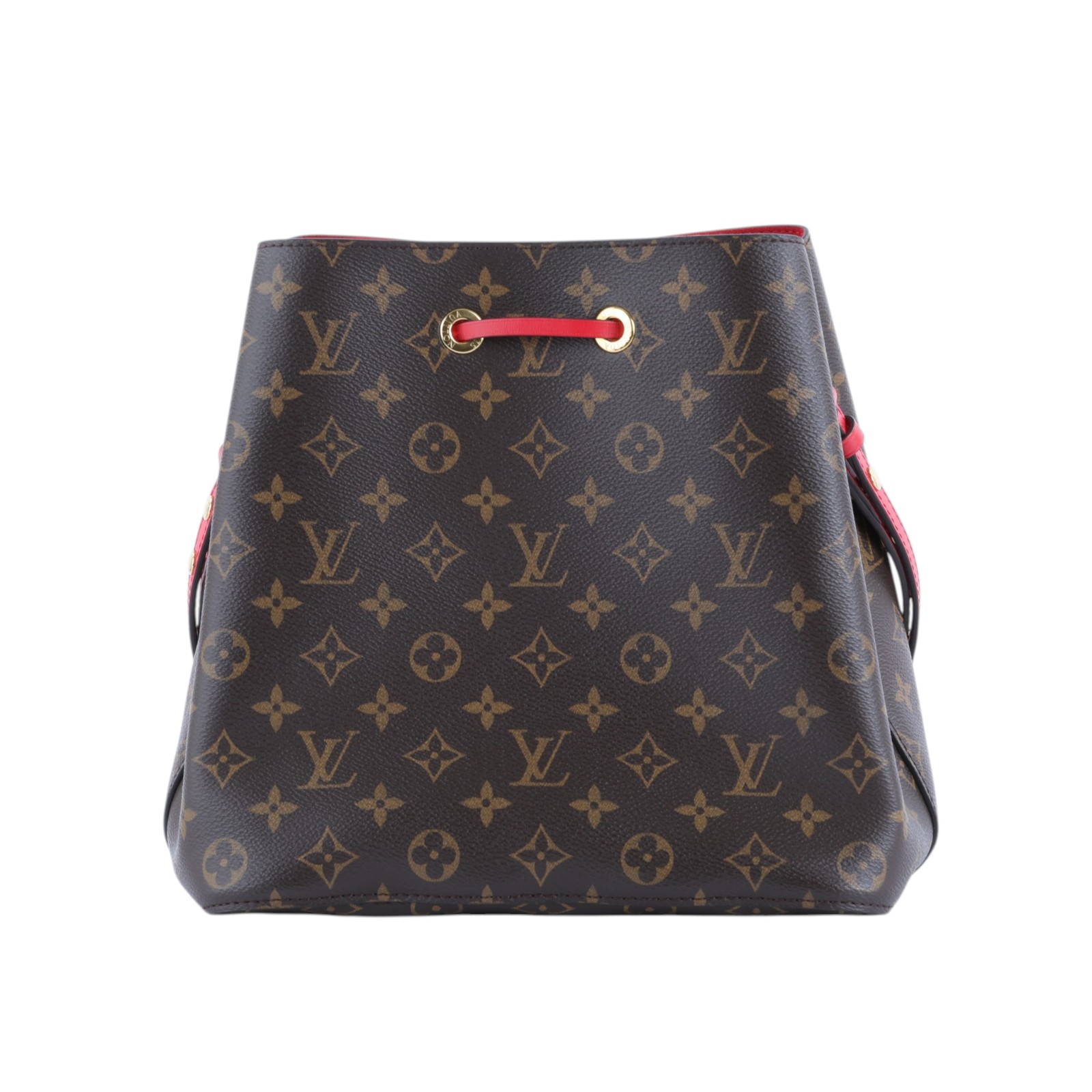 路易威登 LOUIS VUITTON NéoNoé MM 經典帆布 肩背 水桶包 紅色 M44021 原花紅NEONOE水桶包 背帶