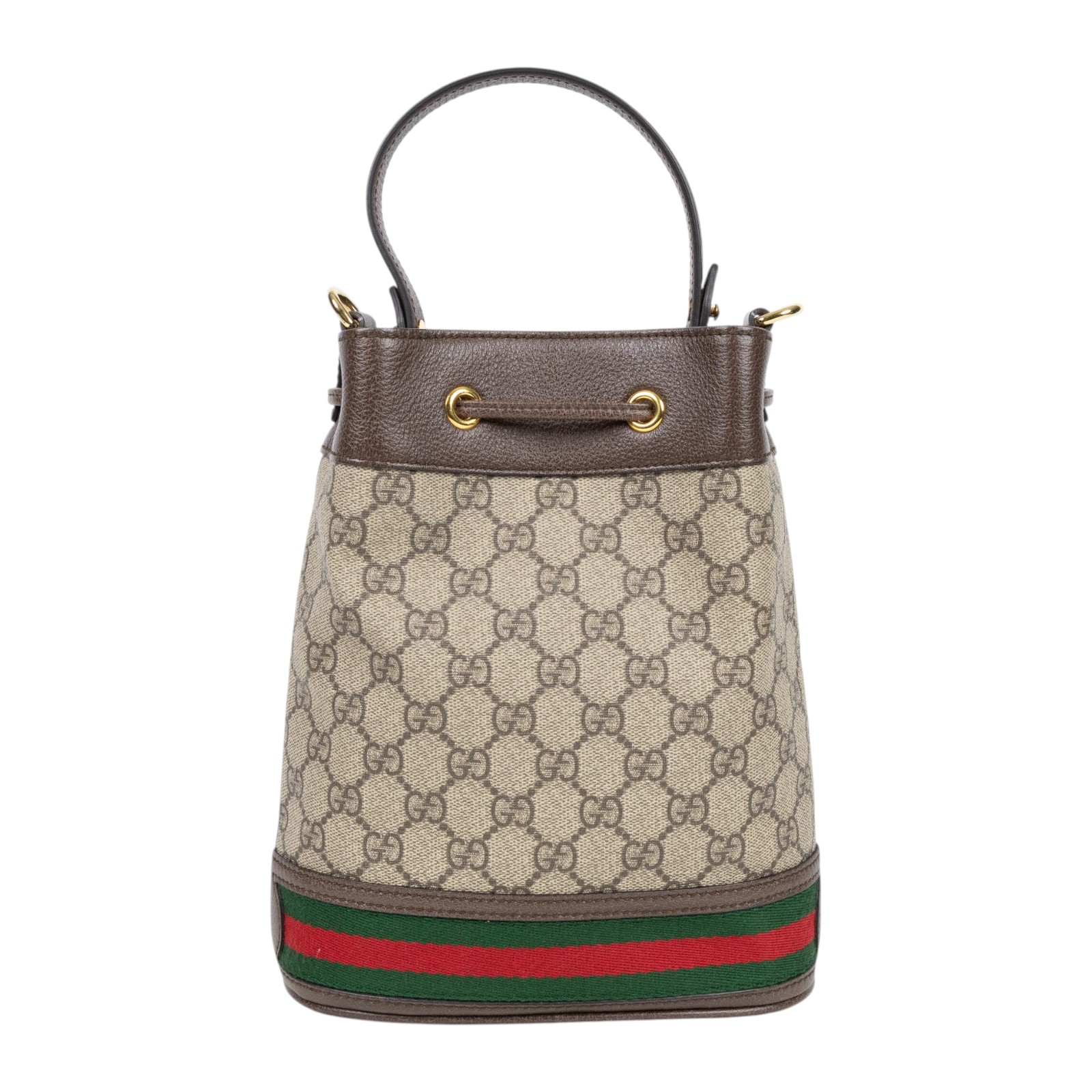 古馳 GUCCI Ophidia GG 小型 肩背 水桶袋 550621 96I3B 棕GG紋Ophidia水桶包 原廠盒子/防塵袋/背帶/購買證明