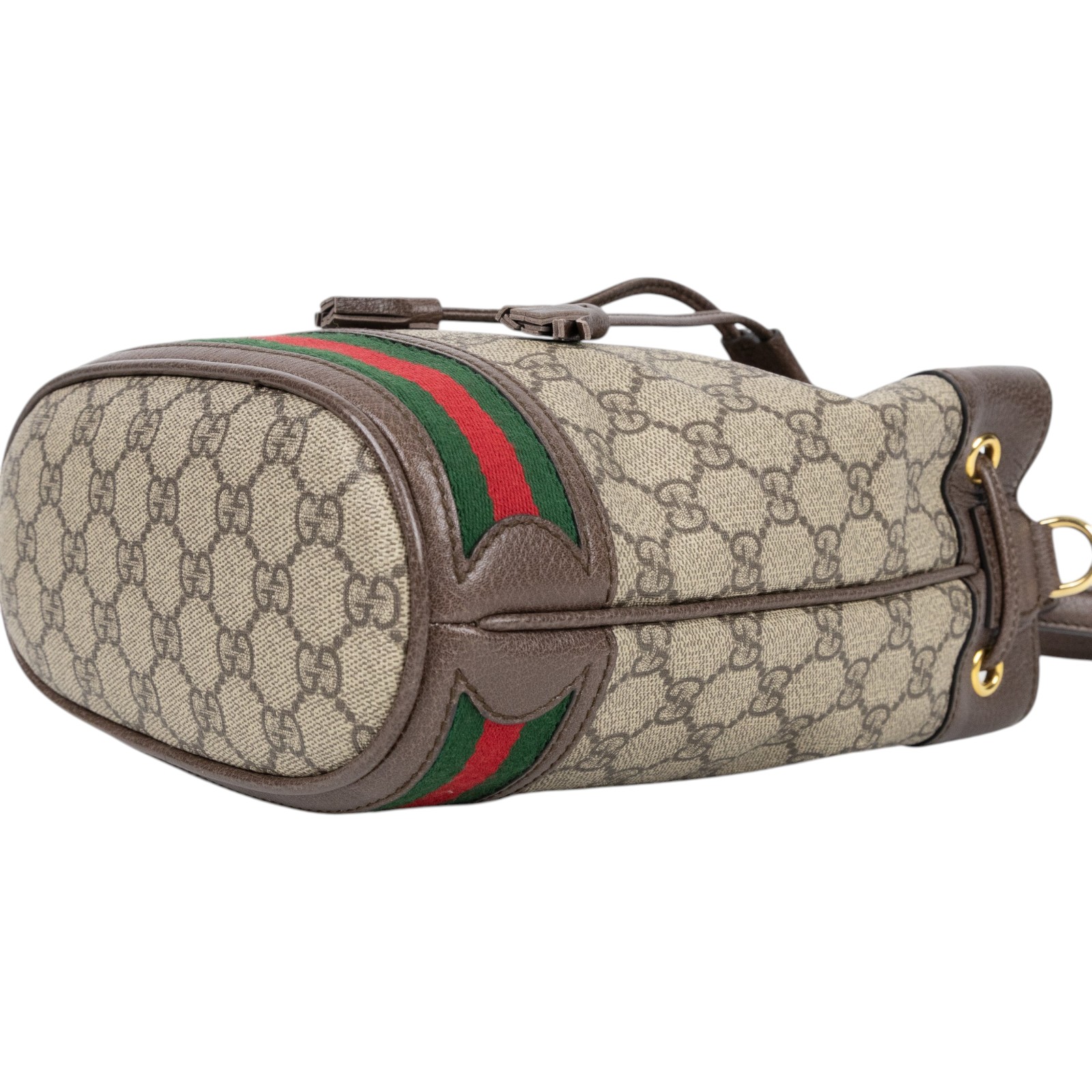 古馳 GUCCI Ophidia GG 小型 肩背 水桶袋 550621 96I3B 棕GG紋Ophidia水桶包 原廠盒子/防塵袋/背帶/購買證明