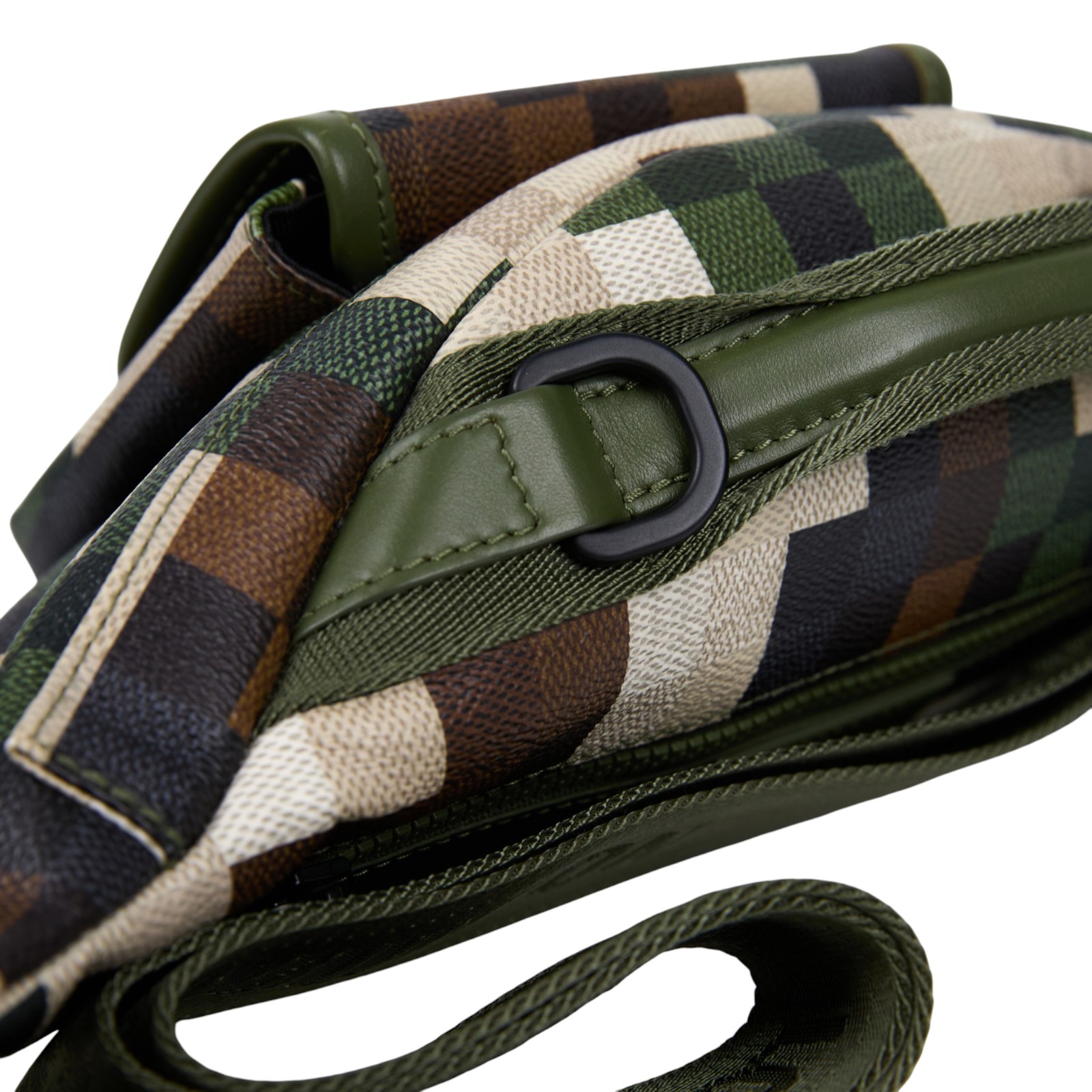 路易威登 LOUIS VUITTON Motion 腰包 斜背包 肩背包 M24446 綠棋盤格腰包 原廠盒子/防塵袋