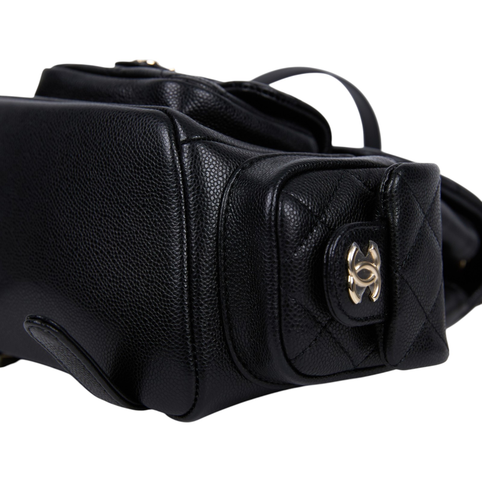 香奈兒 CHANEL 小型 後背包 AS4399 黑銀荔枝牛DUMA後背包 原廠盒子/防塵袋