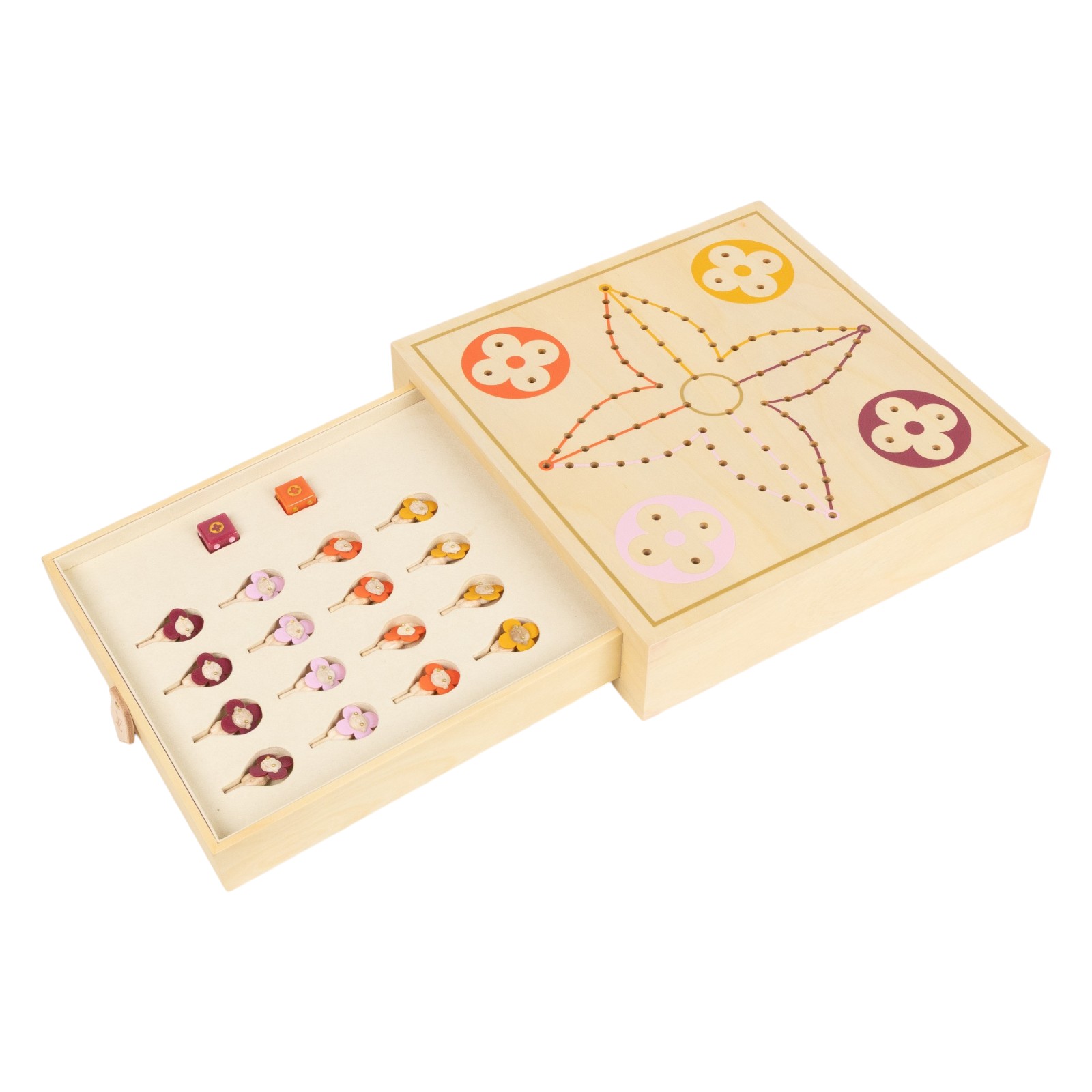 路易威登 LOUIS VUITTON Vivienne Vic禮 飛行棋 跳棋  木製VIVIENNE跳棋 原廠盒子