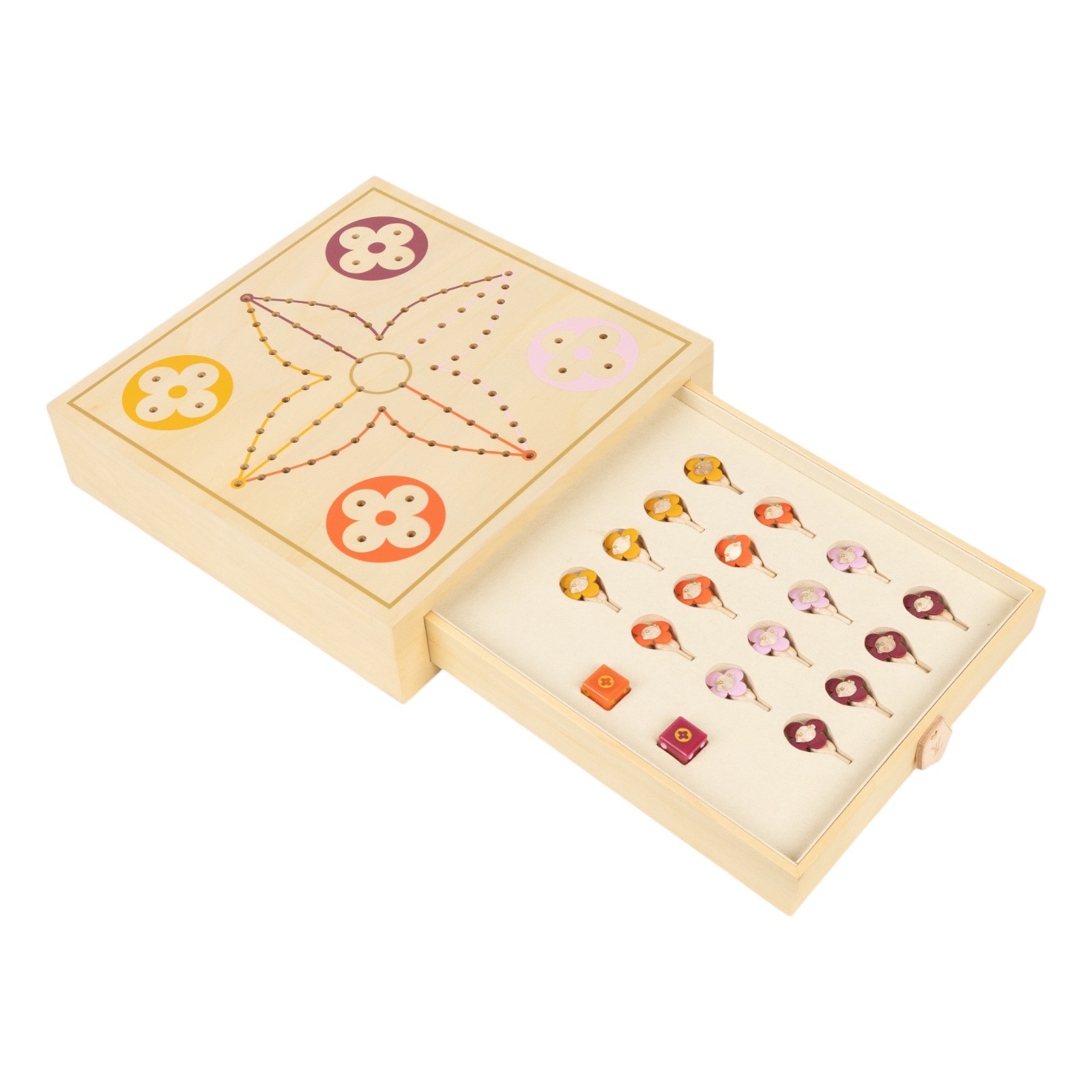 路易威登 LOUIS VUITTON Vivienne Vic禮 飛行棋 跳棋  木製VIVIENNE跳棋 原廠盒子