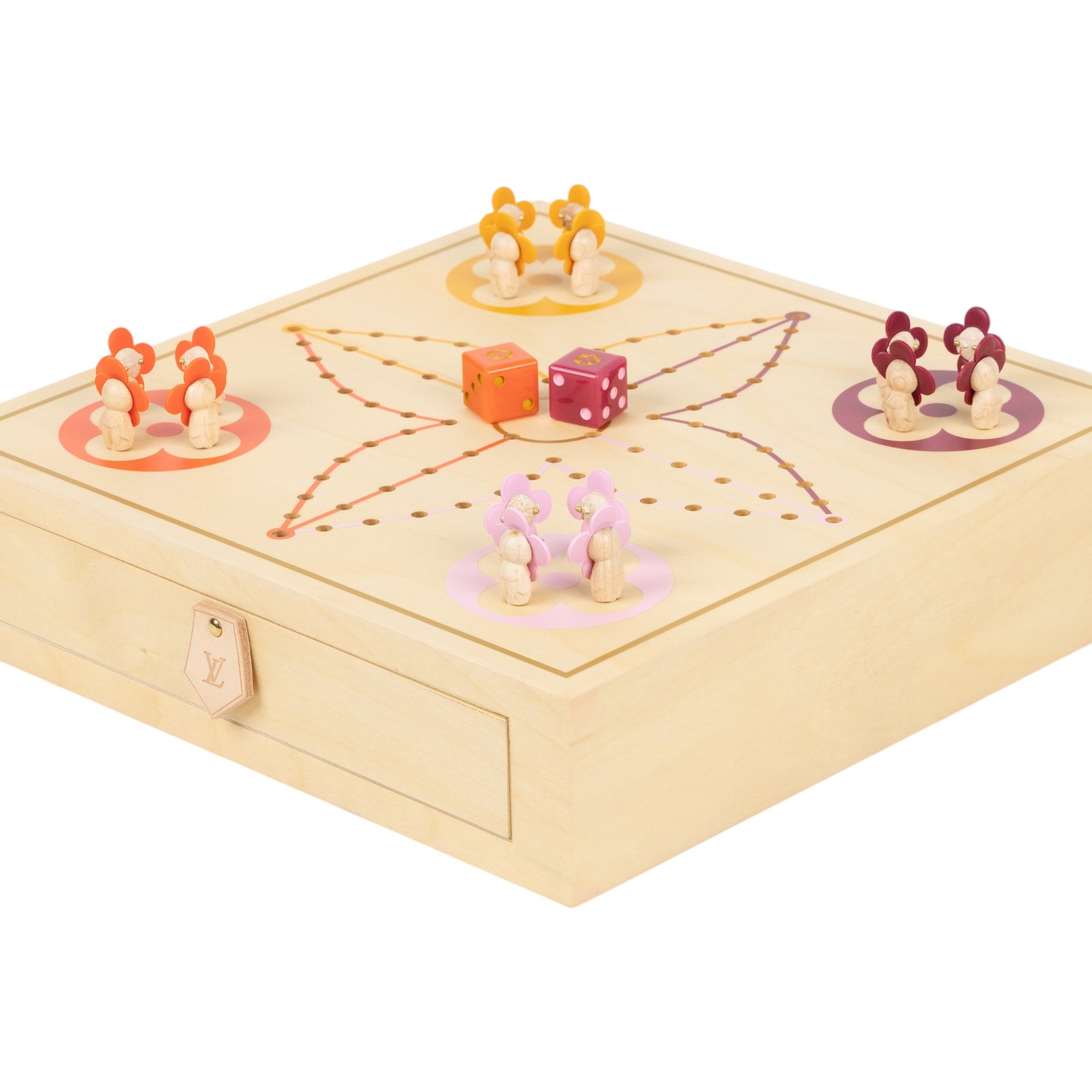 路易威登 LOUIS VUITTON Vivienne Vic禮 飛行棋 跳棋  木製VIVIENNE跳棋 原廠盒子