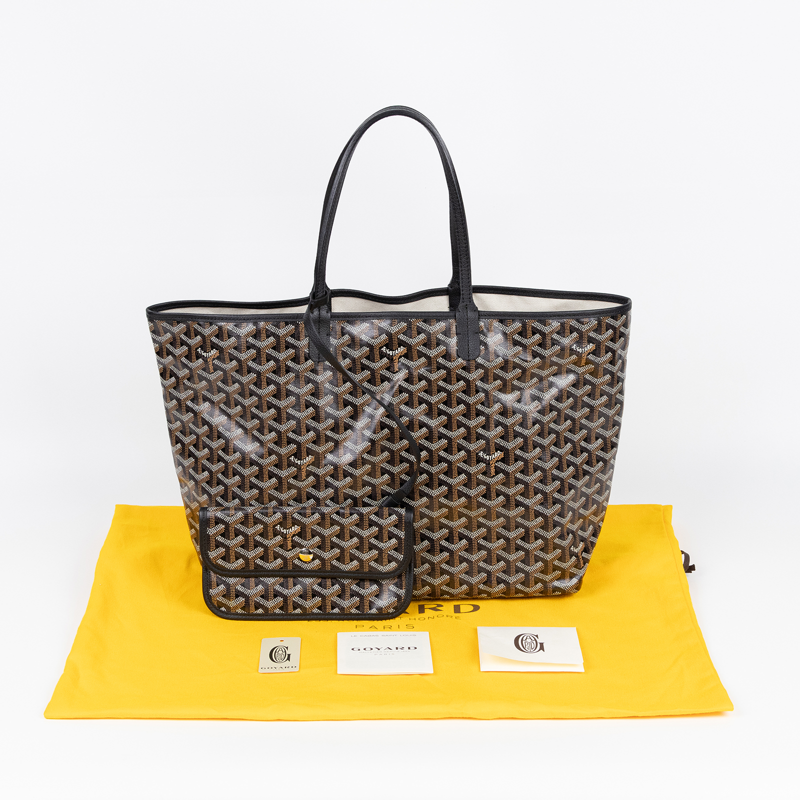 高雅德 GOYARD Saint Louis PM Bag 托特包 STLOUIPMLTY 黑SAINT LOUIS PM 防塵袋/內袋