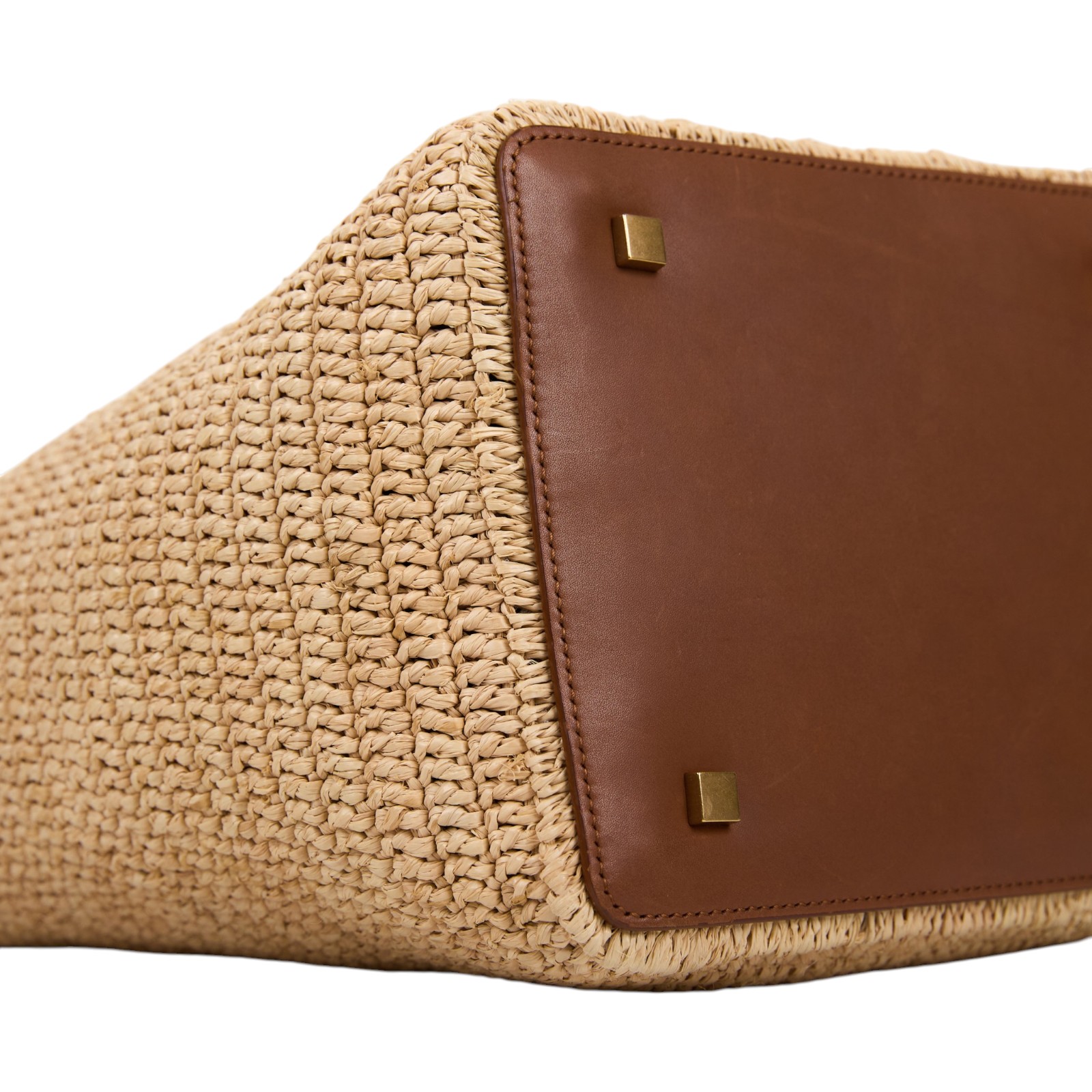 聖羅蘭 YSL SAINT LAURENT le 37 亮面皮革手袋 773991GAAEC 草編手提包 防塵袋/背帶/內袋