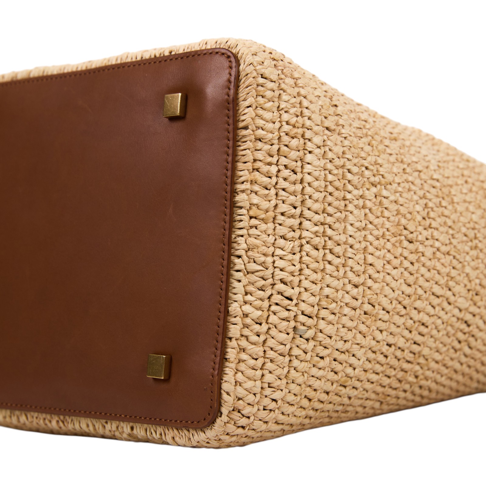 聖羅蘭 YSL SAINT LAURENT le 37 亮面皮革手袋 773991GAAEC 草編手提包 防塵袋/背帶/內袋