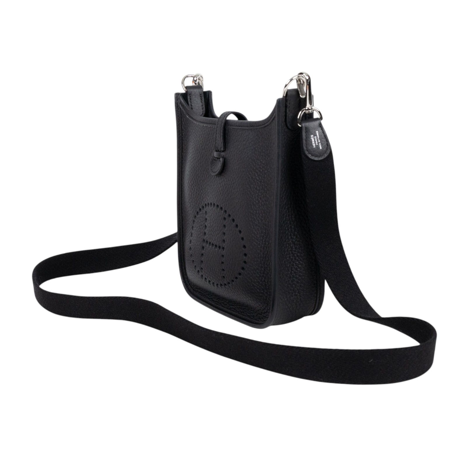 愛馬仕 Hermes Evelyne 16 Amazone bag 伊芙琳包 黑色 銀色五金 H069426CKAV /K BS 006 ZB  背帶/防塵袋2/購買證明/原廠盒子