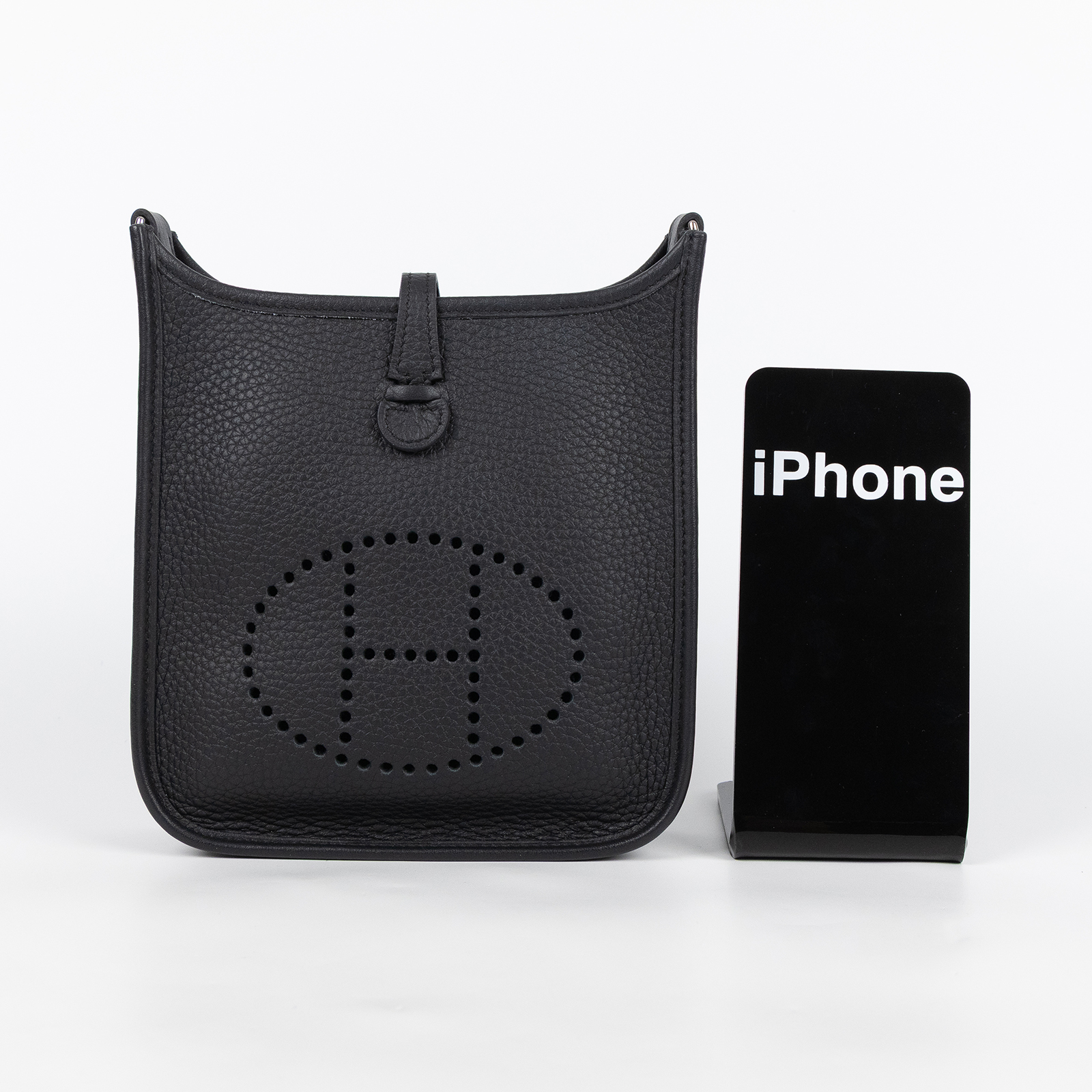 愛馬仕 Hermes Evelyne 16 Amazone bag 伊芙琳包 黑色 銀色五金 H069426CKAV /K BS 006 ZB  背帶/防塵袋2/購買證明/原廠盒子