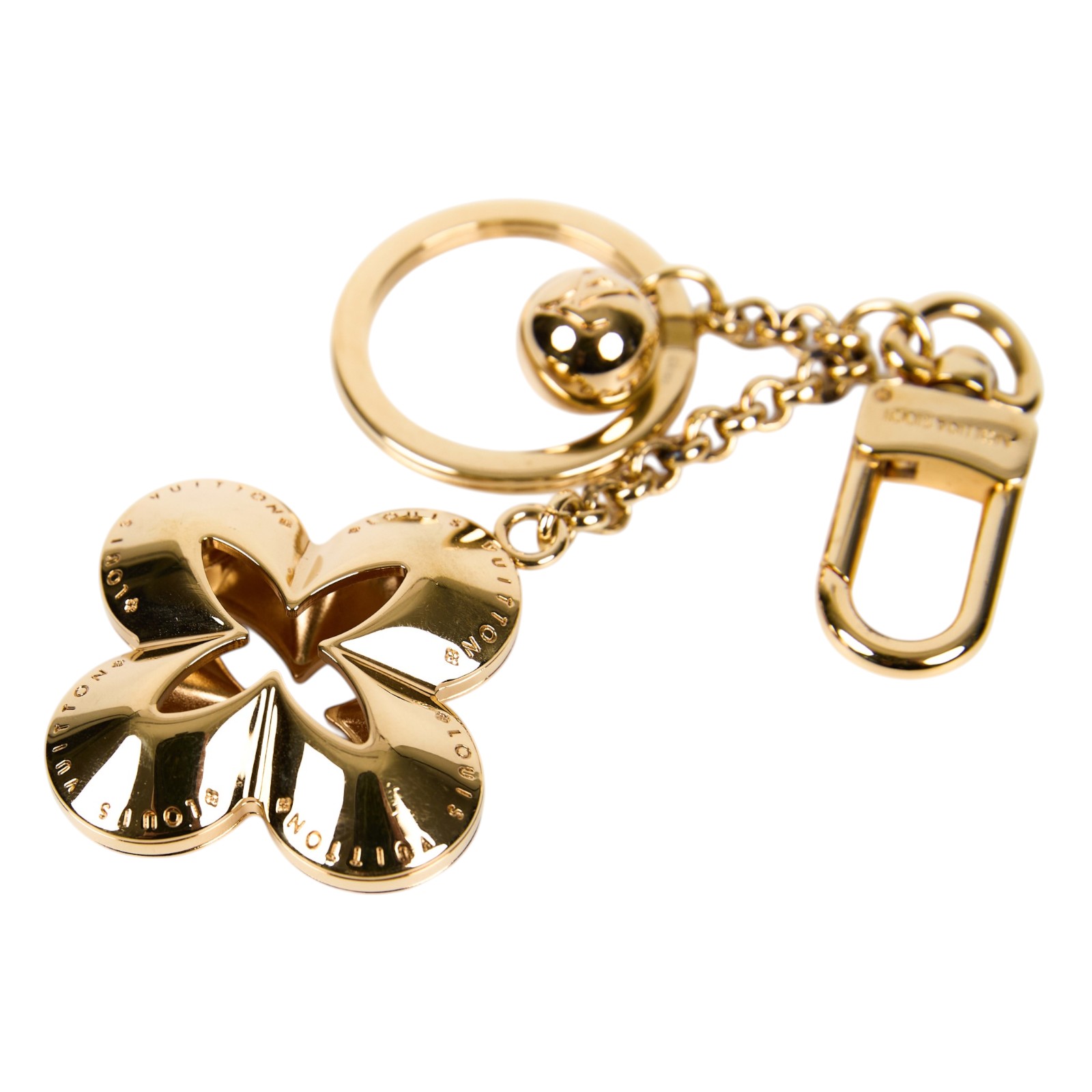 路易威登 LOUIS VUITTON Portocre Eclipse 鑰匙圈 包掛 吊飾 M65222 金花吊飾 原廠盒子/防塵袋